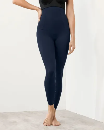 Extra High Waist Compression Legging Deep Blue