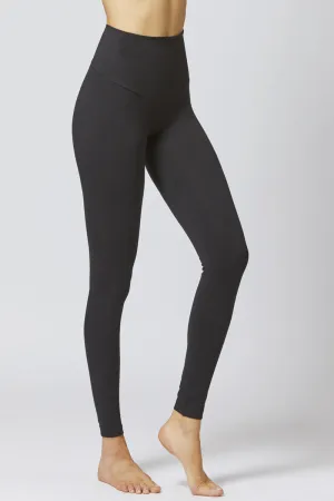 Extra Strong Compression Tummy Control Leggings with Egyptian Cotton Black