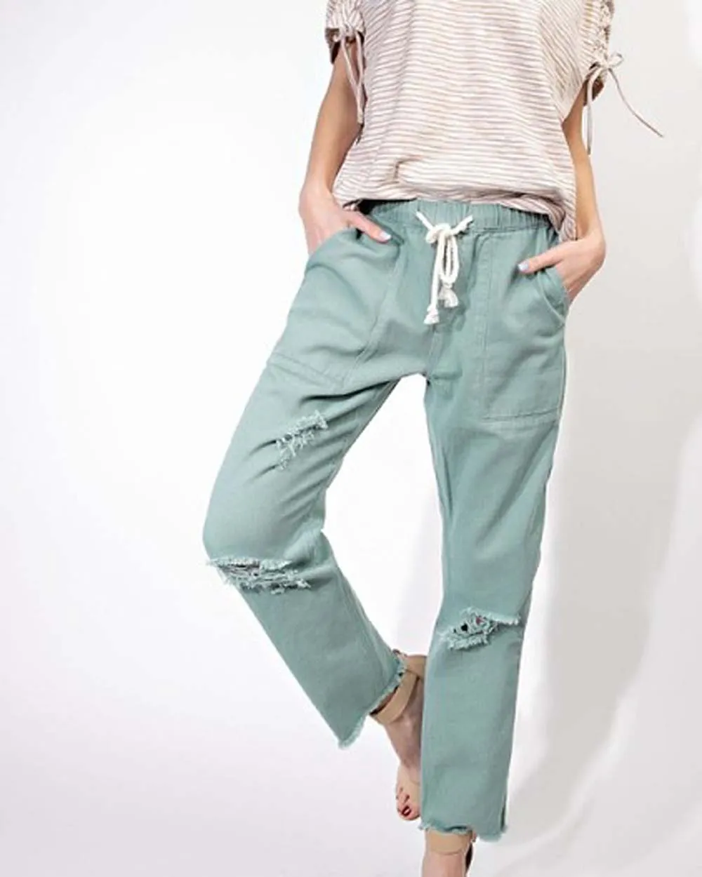 Faded Sage Pants