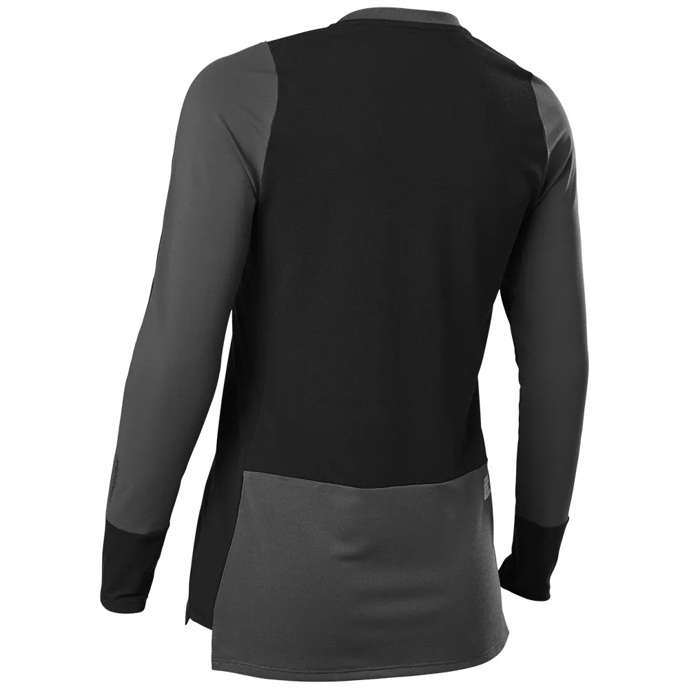 FOX WOMENS DEFEND PRO LS JERSEY [BLACK]