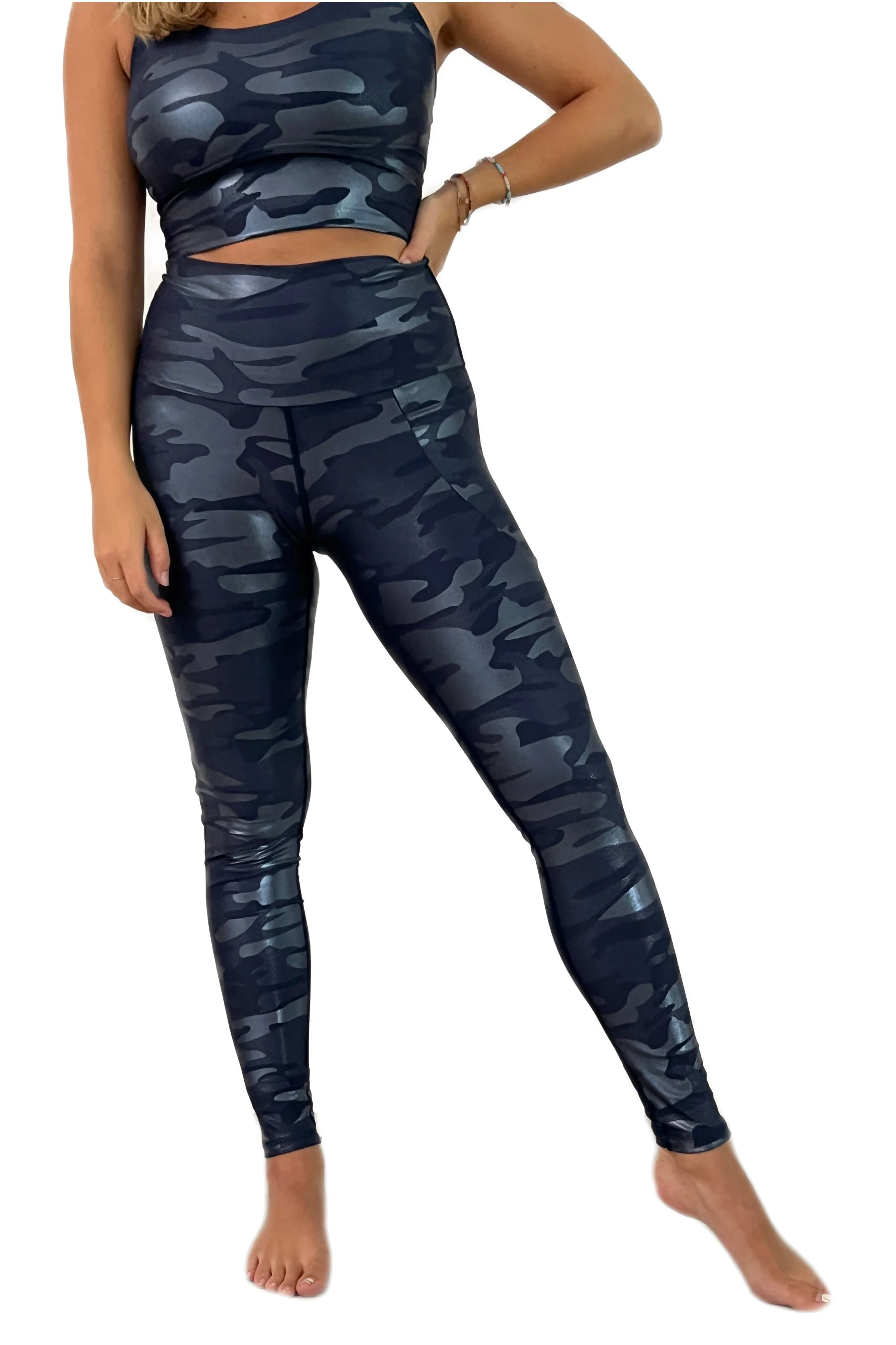 Full Soul - Navy Camo Legging