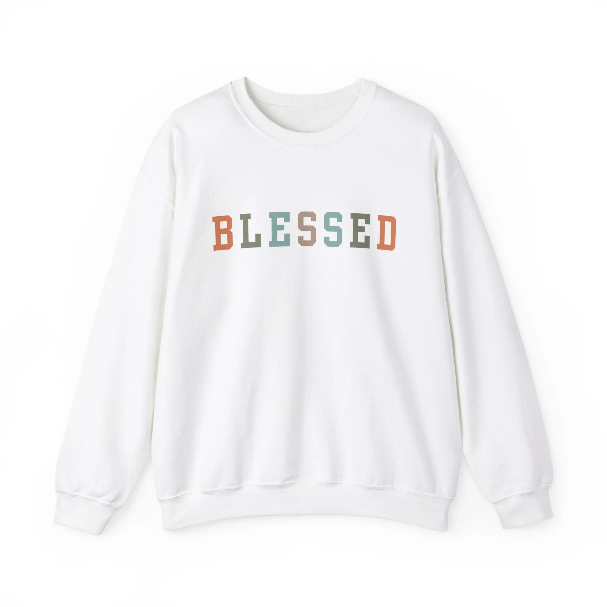 Fun Fall Colors Blessed Women's Graphic Sweatshirt