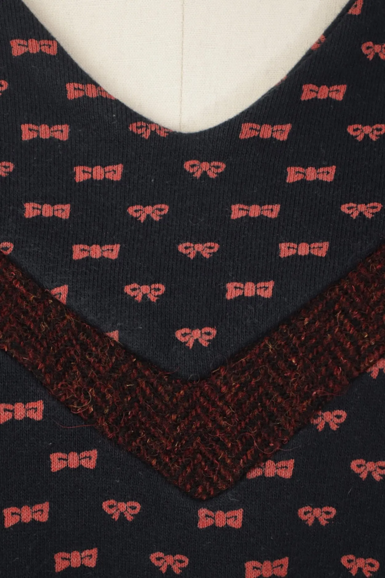 F/W 2003 Undercover Bow Print Sweatshirt Dress