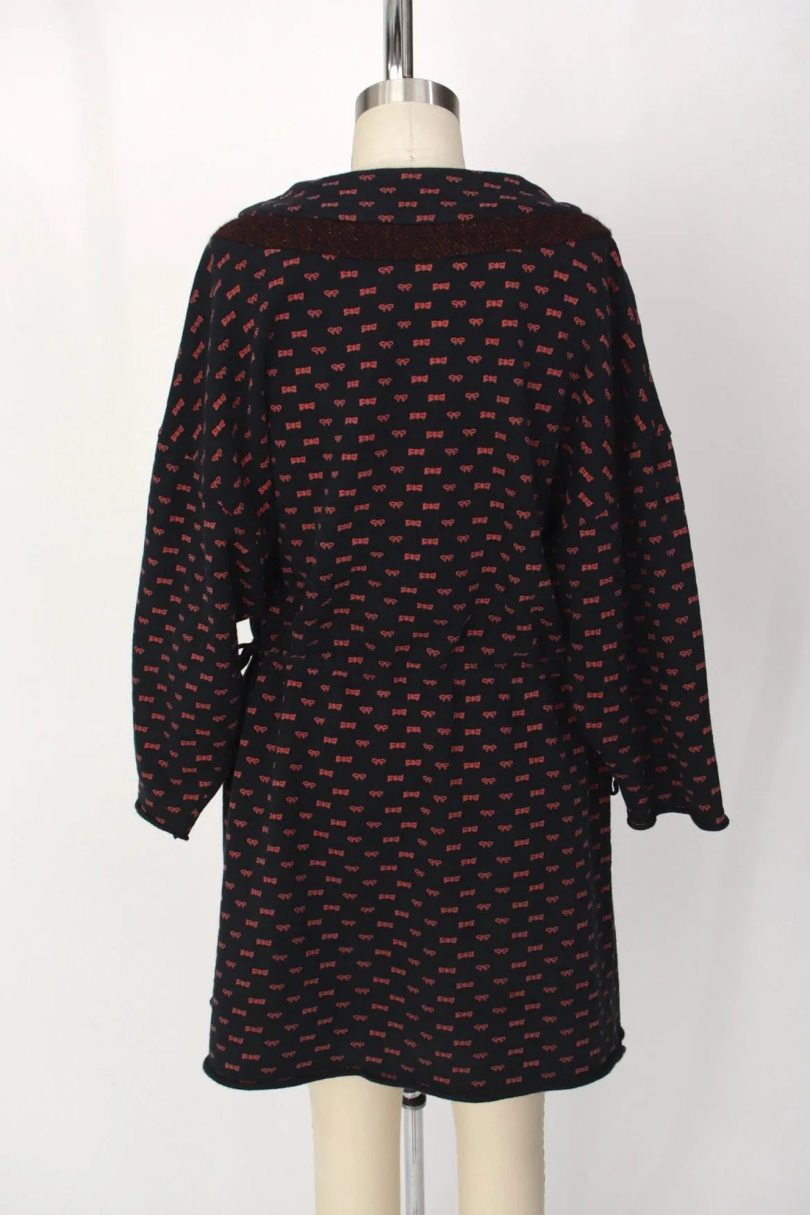F/W 2003 Undercover Bow Print Sweatshirt Dress