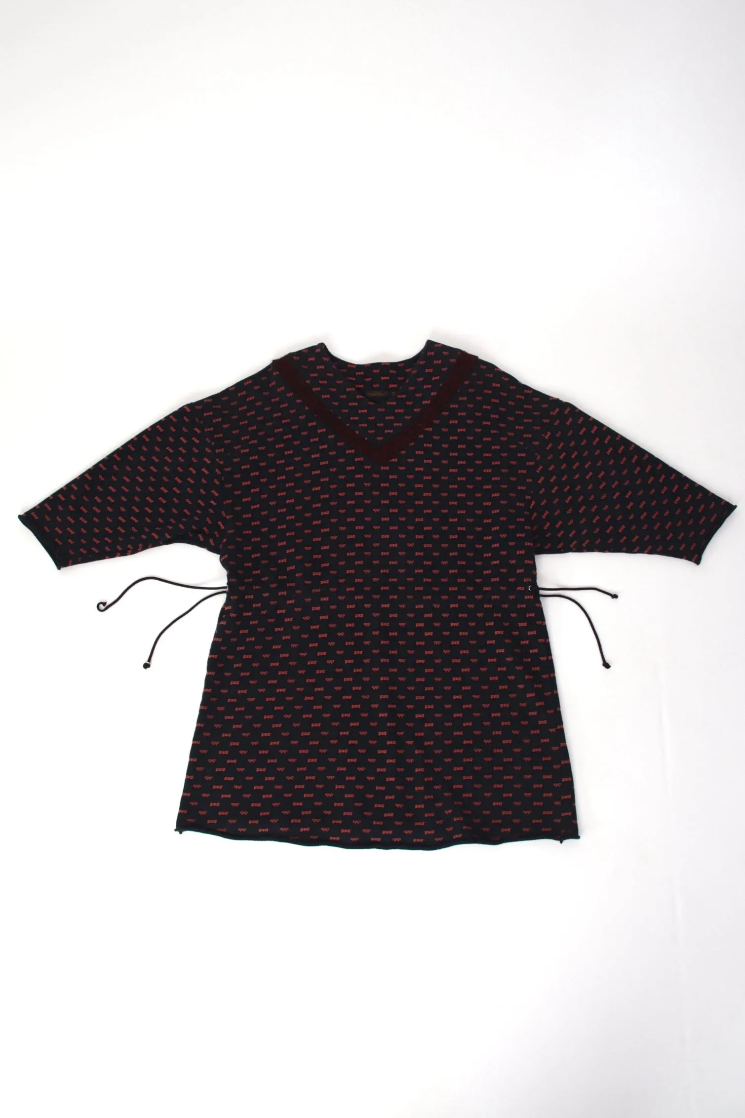 F/W 2003 Undercover Bow Print Sweatshirt Dress