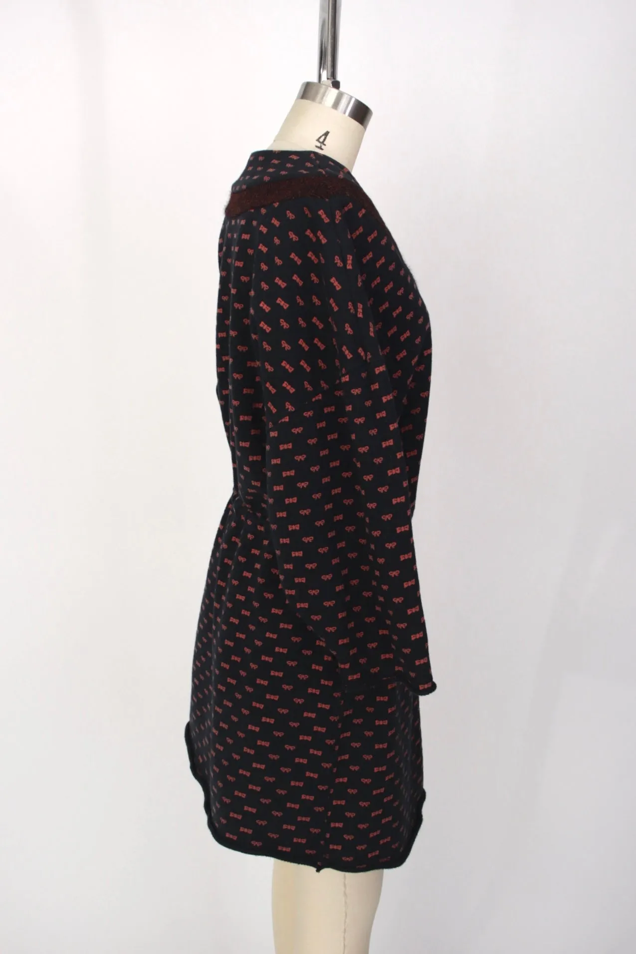 F/W 2003 Undercover Bow Print Sweatshirt Dress