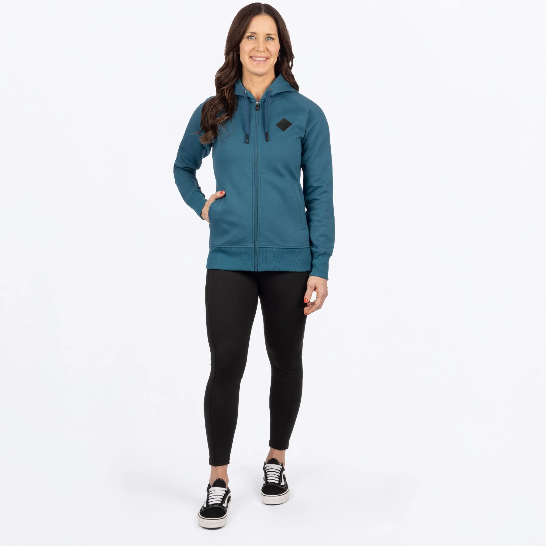 FXR Womens Diamond Zip Hoodie