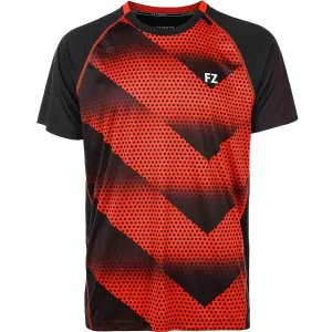 FZ Forza Monthy Mens Badminton T-Shirt - 4009 Chinese Red