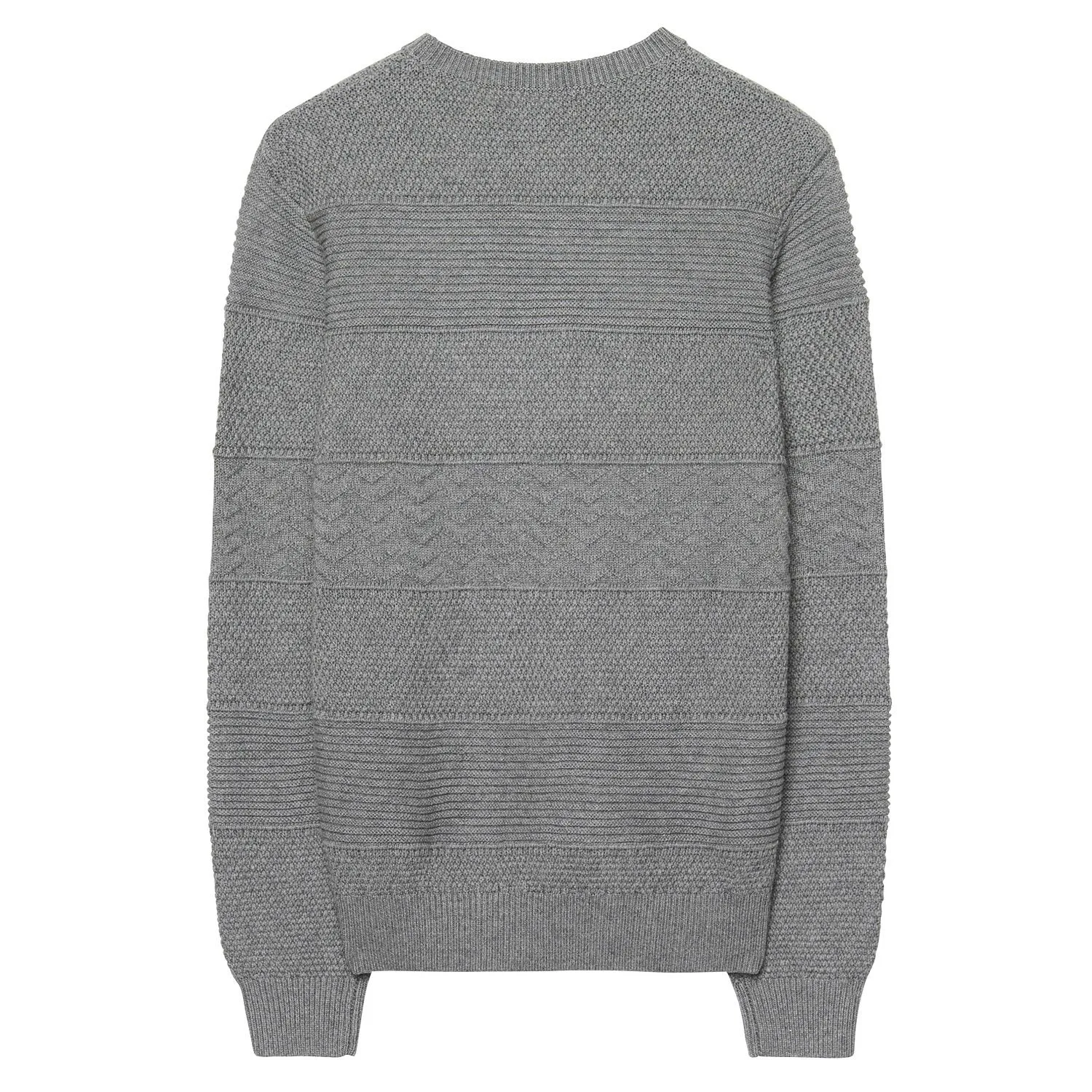Gant Men's O1 Structure Crew Sweater, Medium, Grey Melange