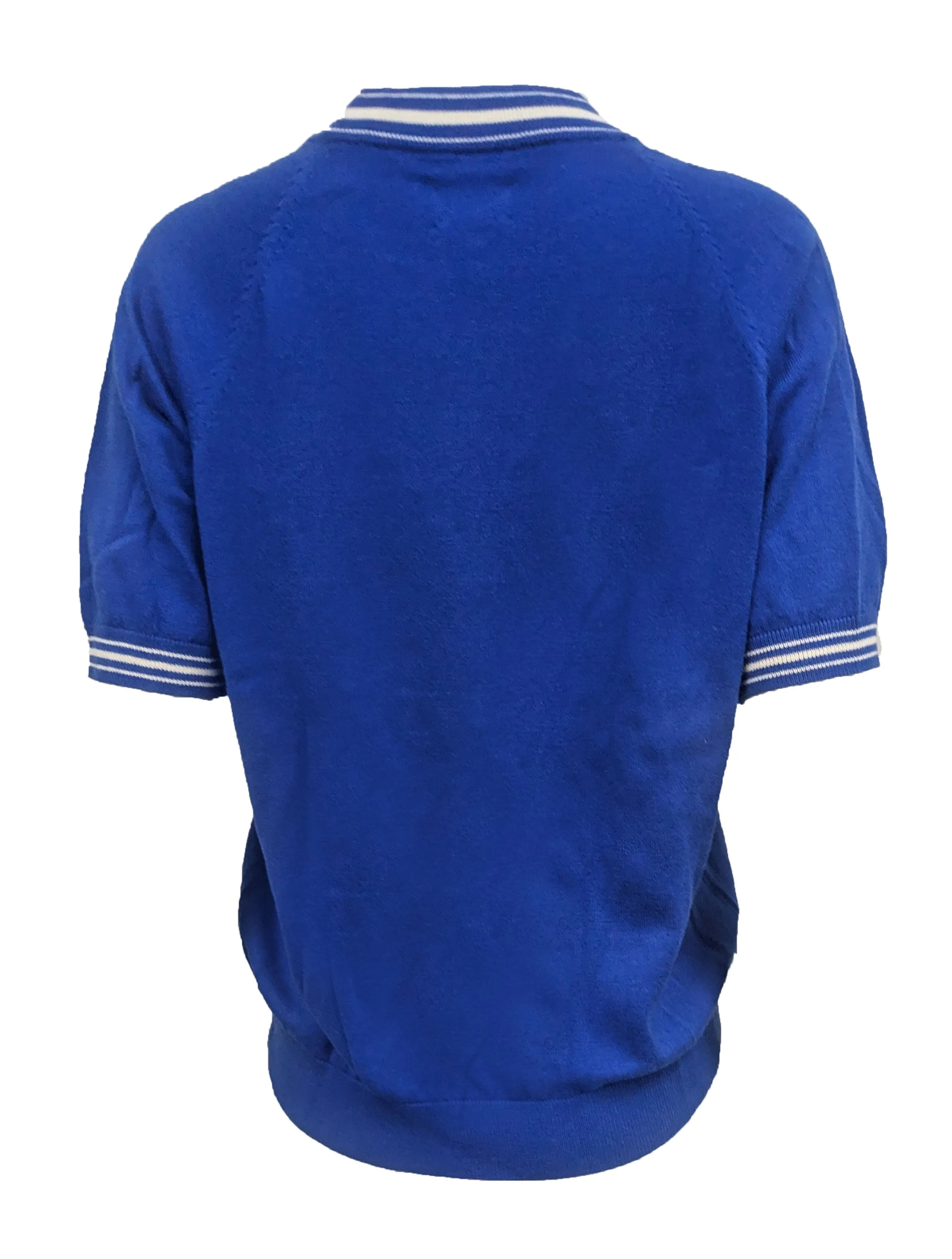 GANT RUGGER Women's Yale Blue Short Sleeve Crue 481406 Size Large