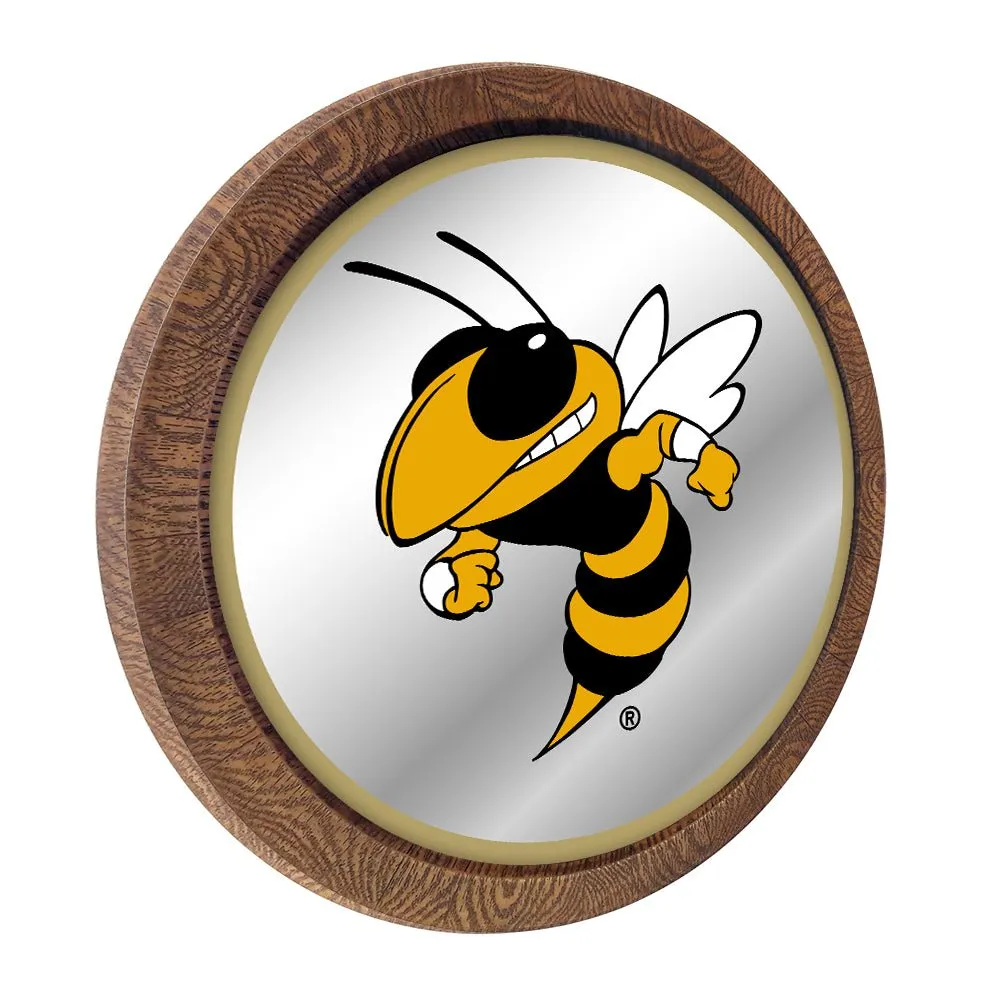 Georgia Tech Yellow Jackets: Mascot - Mirrored Barrel Top Mirrored Wall Sign