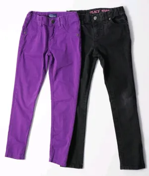 GIRL SIZE 8 YEARS - CHILDREN'S PLACE, 2 Pack Jegging Pants / Jeans EUC B21