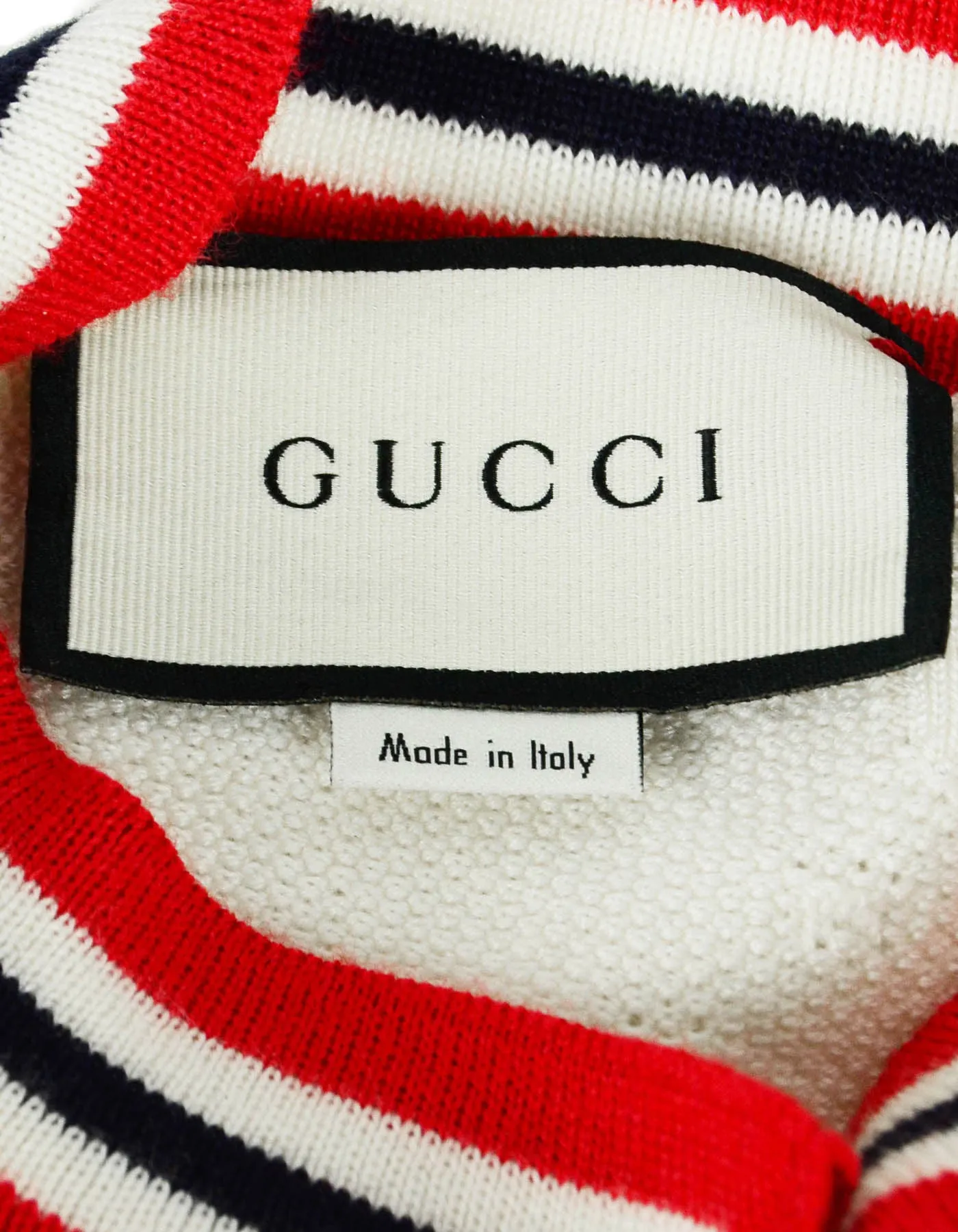 Gucci 2019 White GG Wool Blend Sylvie Cardigan Sweater sz XS