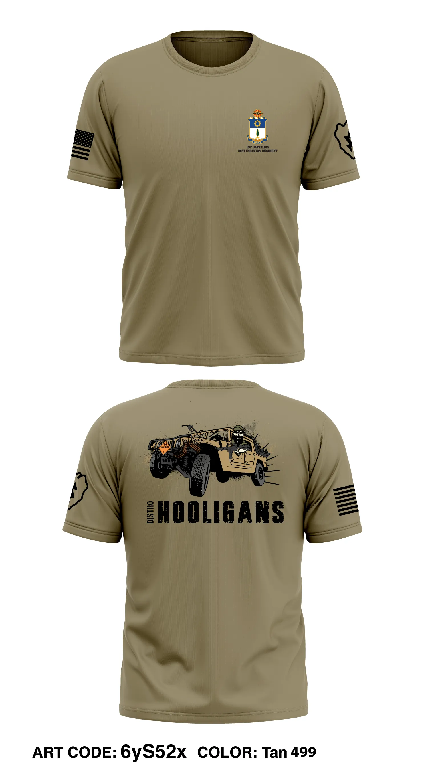 H Co, 2IBCT, 25th ID  Store 1 Core Men's SS Performance Tee - 6yS52x