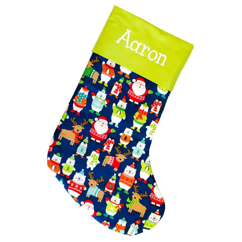Handmade Kids Stockings Personalized, Kids Stockings Christmas, Personalized Christmas Stockings for Kids, 1st Christmas