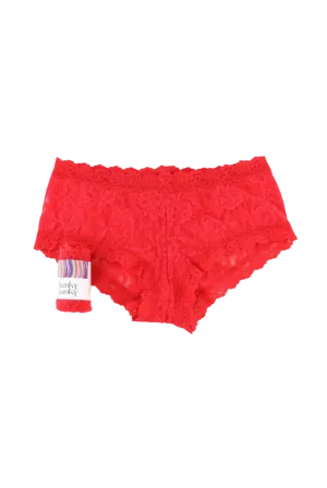 Hanky Panky Red Lace “No VPL” Boyshort Knickers UK L
