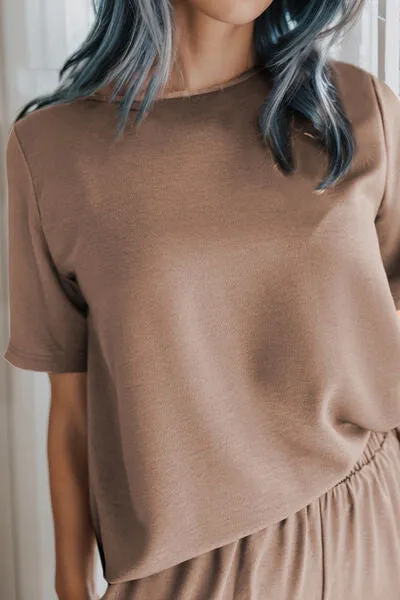 Hazel Blues® |  Round Neck Top and Pants Set