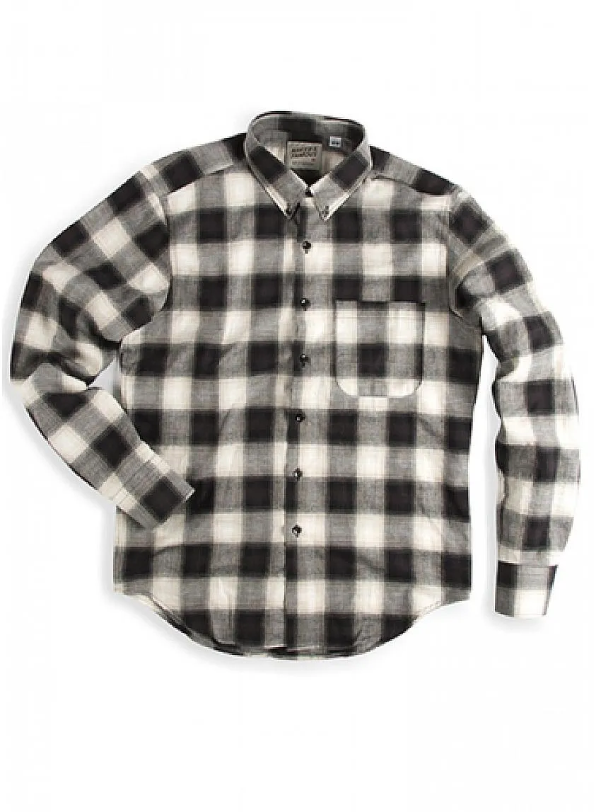 Herringbone Ombre Check Black