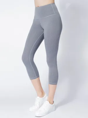 HIGH WAIST 50/20 CROPS, LIGHT HEATHER GREY