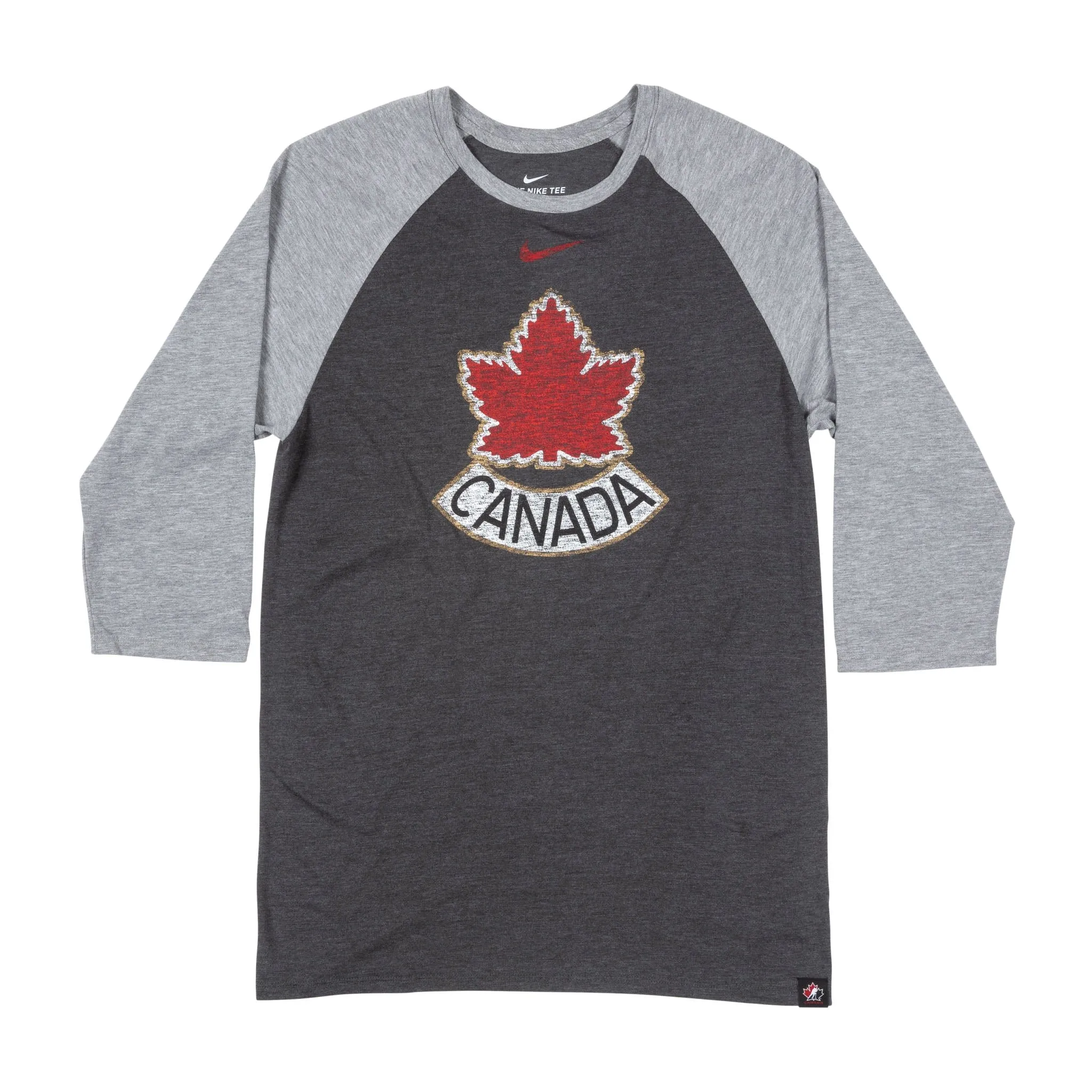 Hockey Canada Nike Tri-Blend 3/4 Sleeve Mens Shirt