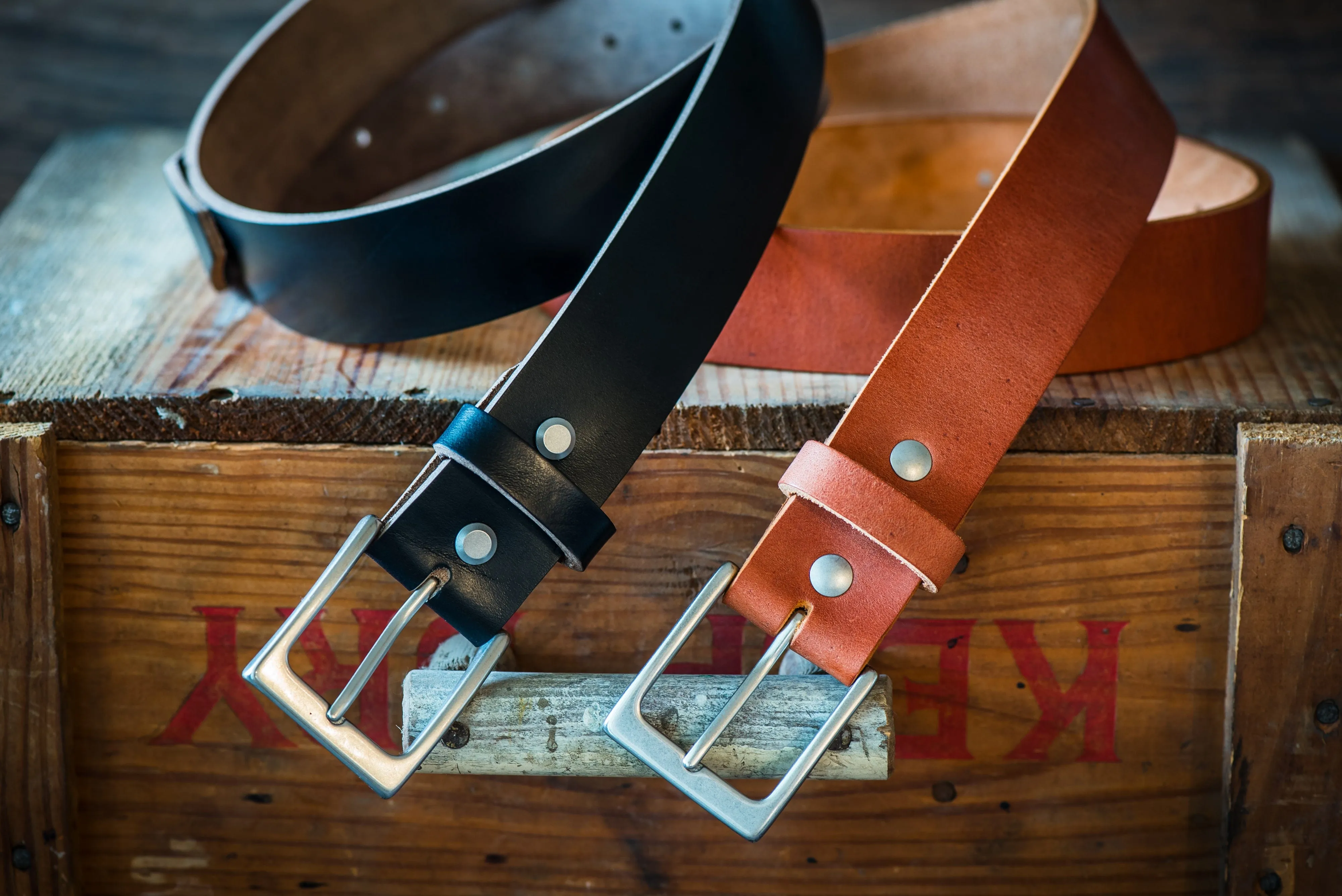 Horween Leather Belt – Handmade in USA – Tan