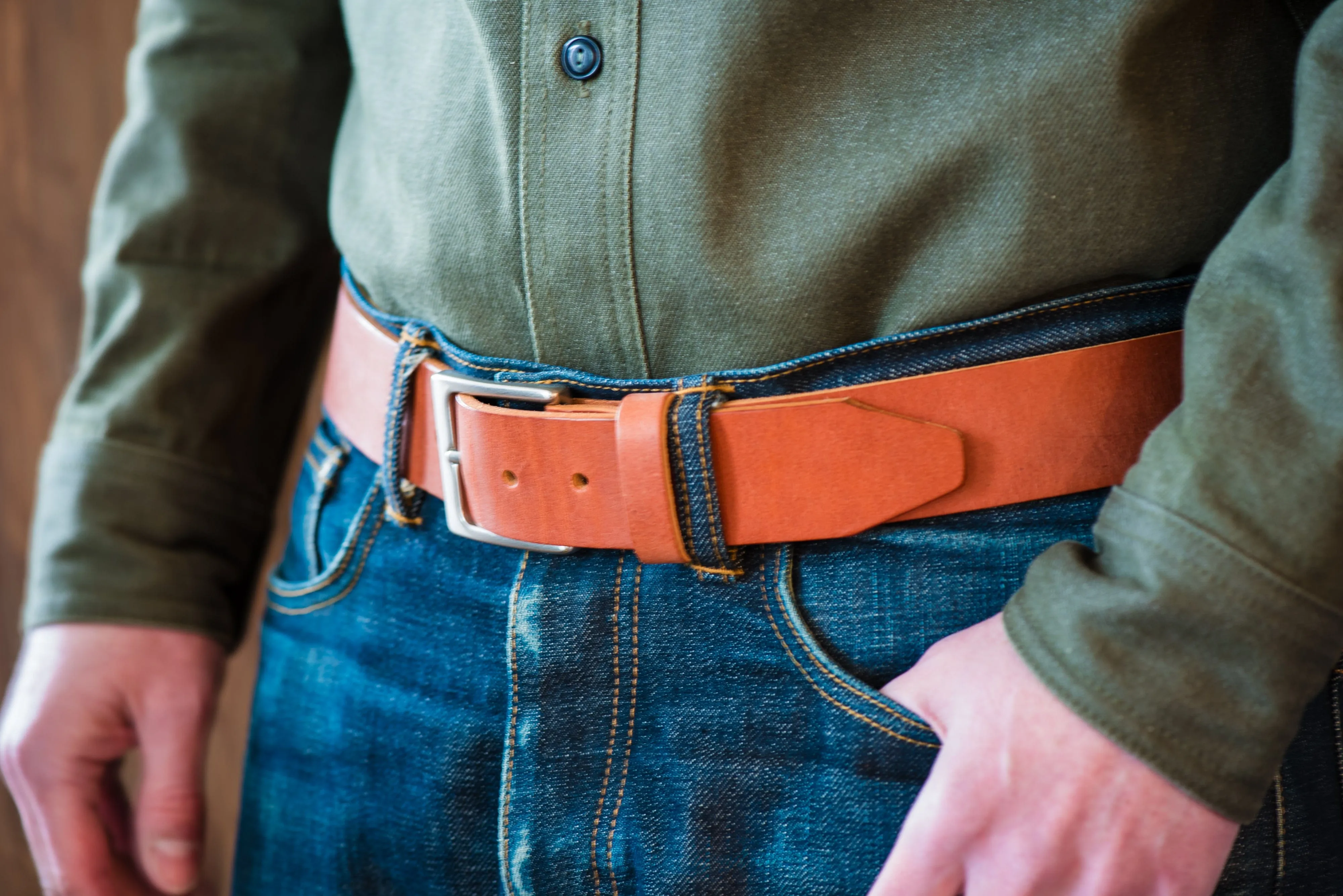 Horween Leather Belt – Handmade in USA – Tan