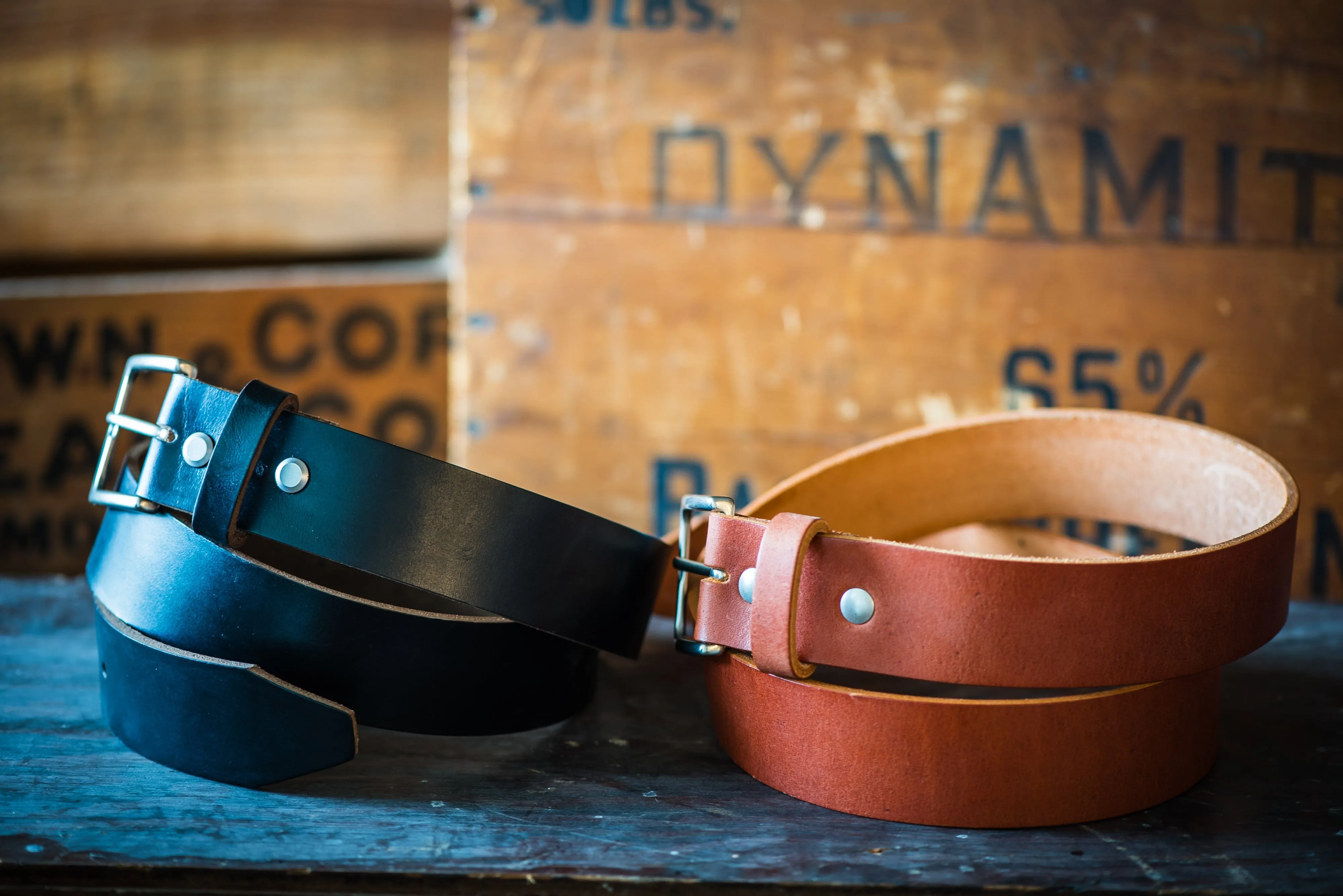 Horween Leather Belt – Handmade in USA – Tan