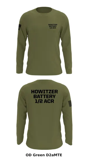 Howitzer Battery 1/2 ACR Store 1 Core Men's LS Performance Tee - D2aMTE