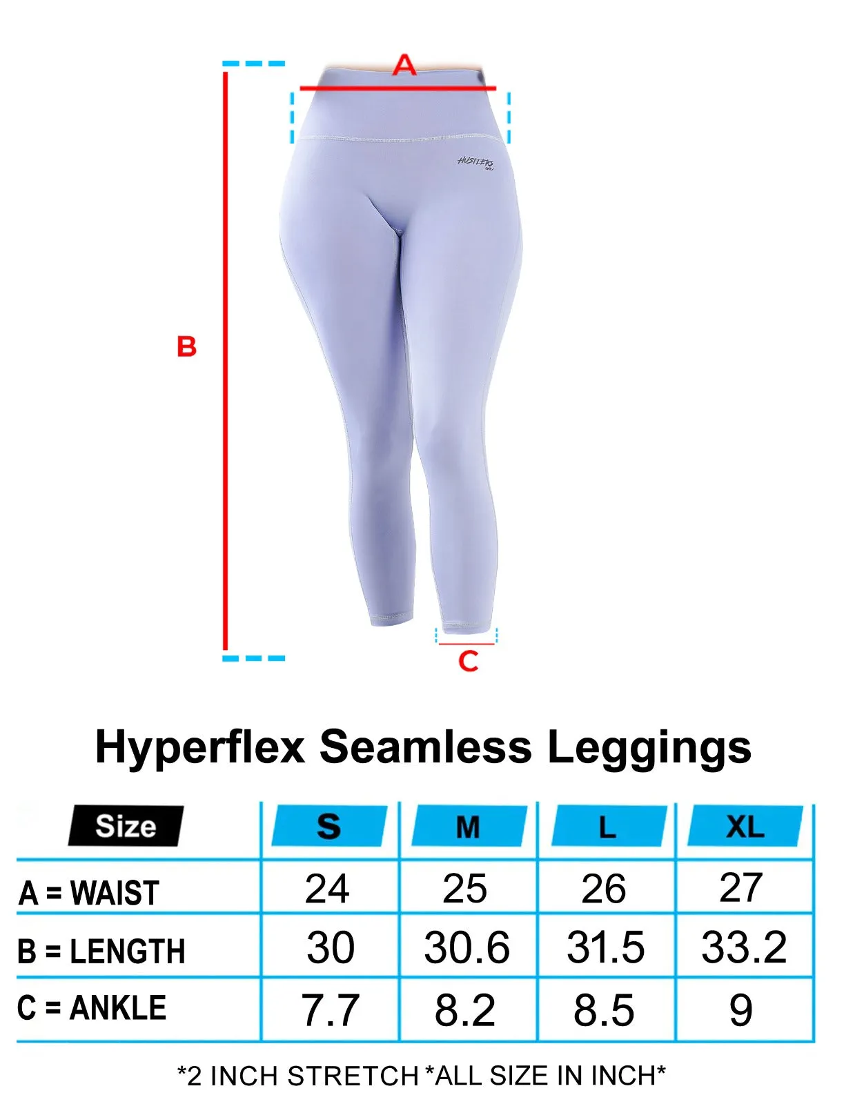Hyperflex Seamless Leggings - Blue