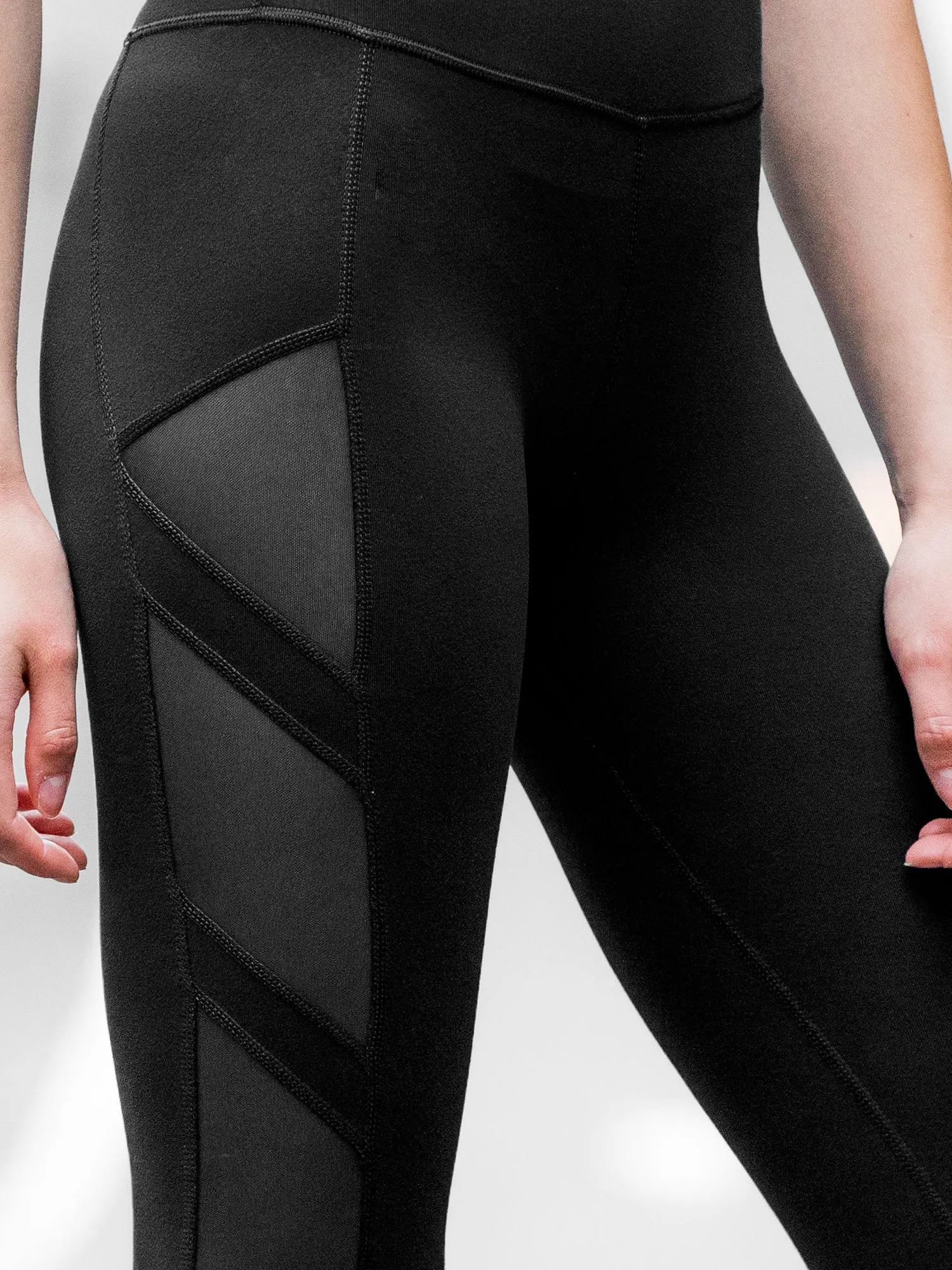 INTERSECTION PANTS, BLACK/BLACK MESH