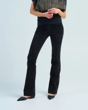 izzy stretch suede pant