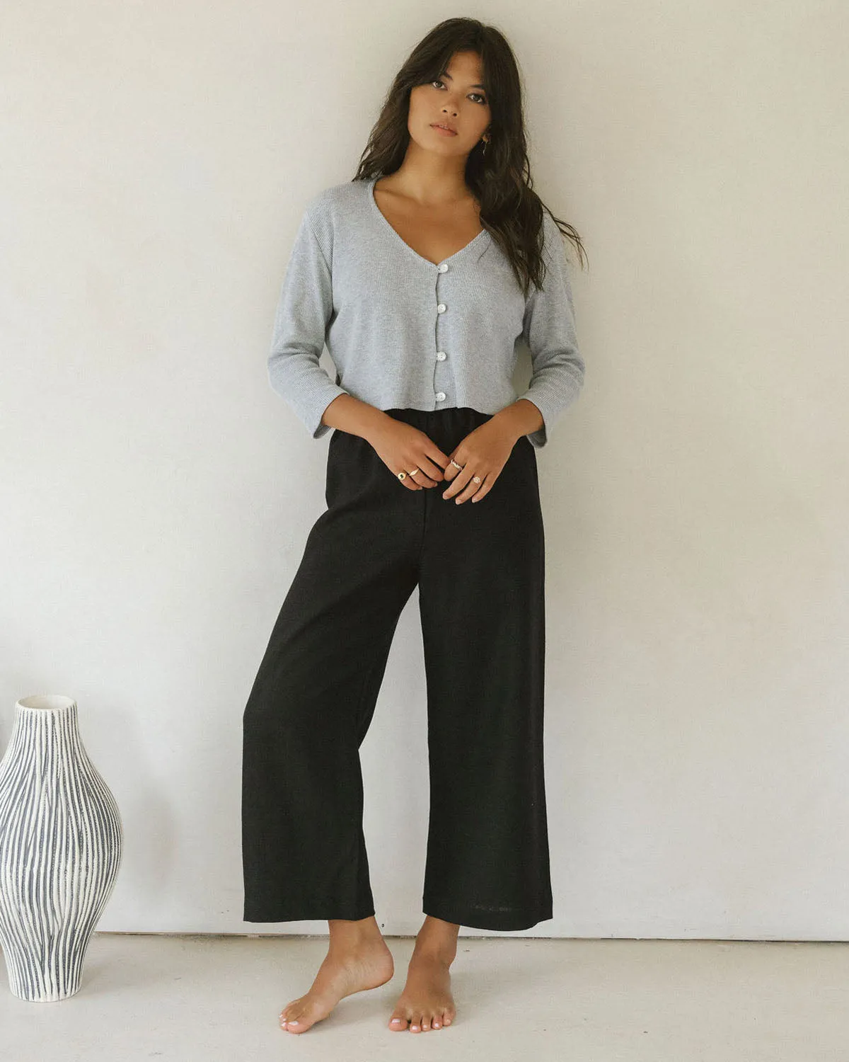 James Blouse | Waffle | Grey Mix