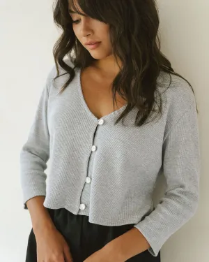 James Blouse | Waffle | Grey Mix
