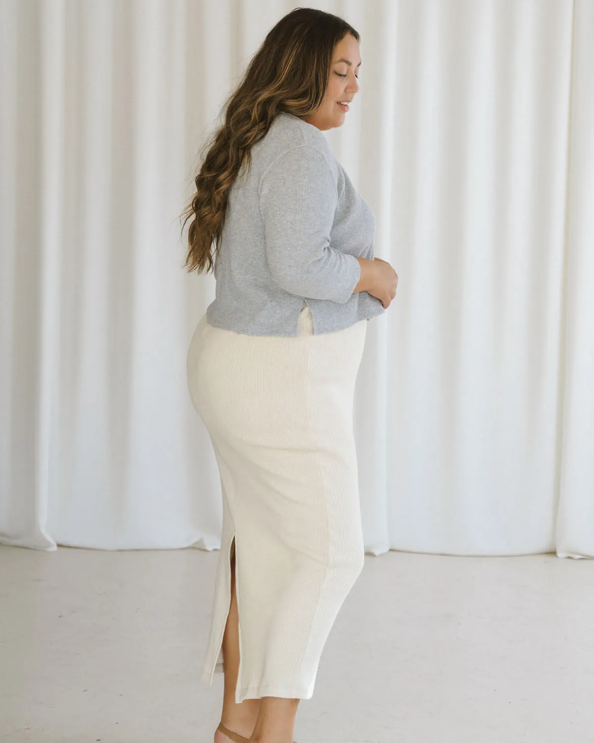 James Blouse | Waffle | Grey Mix