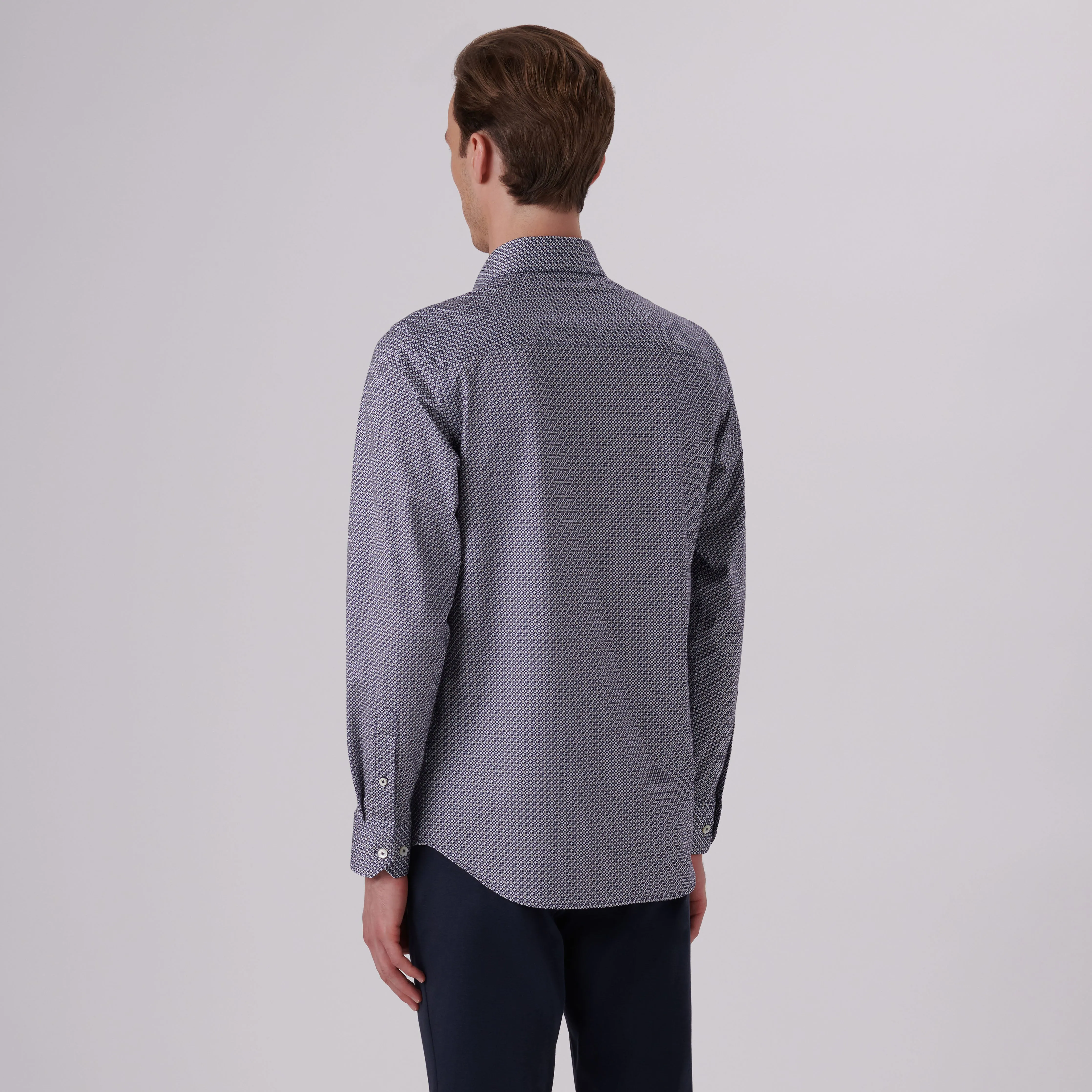James Geometric Print OoohCotton Shirt