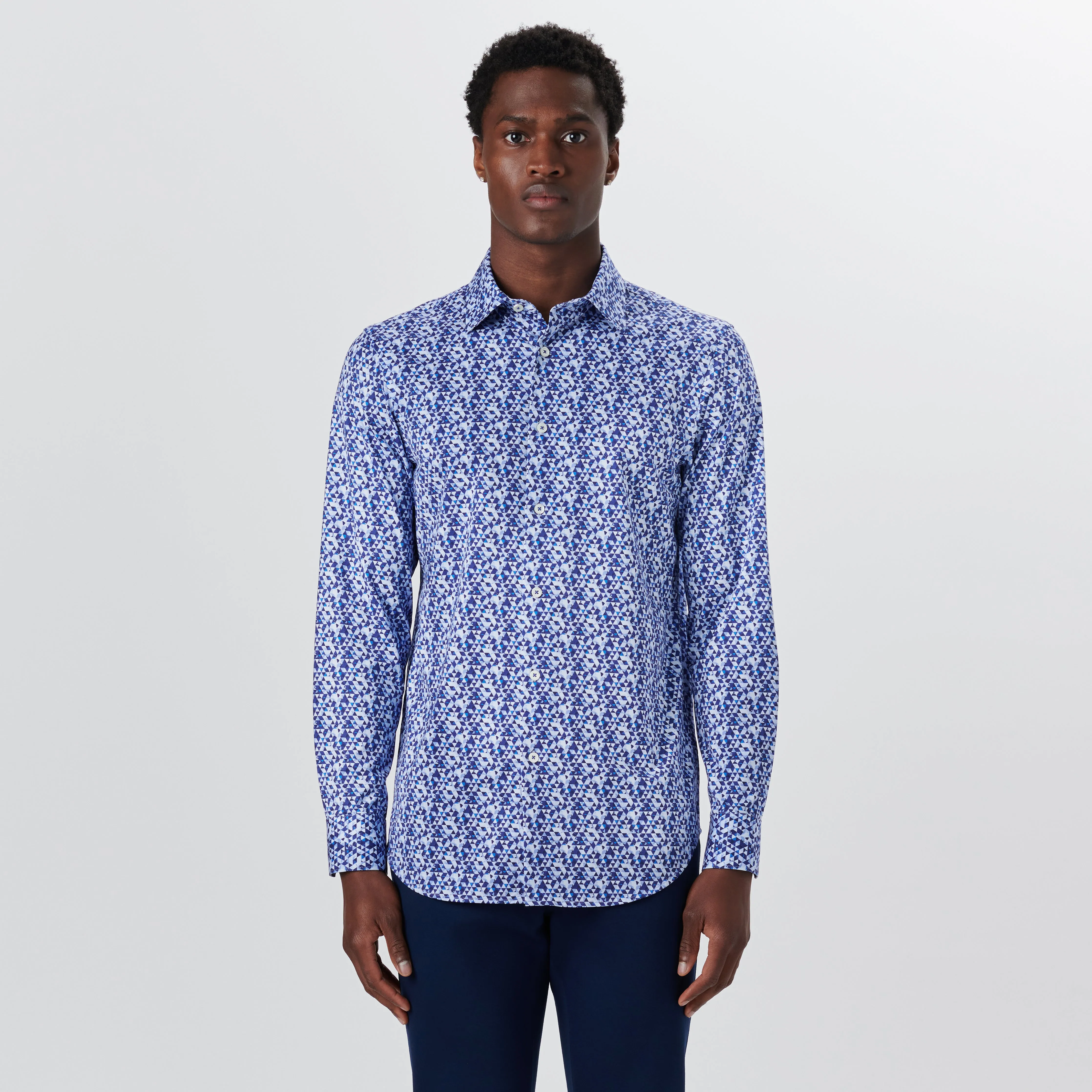 JAMES Geometric Print OoohCotton Shirt