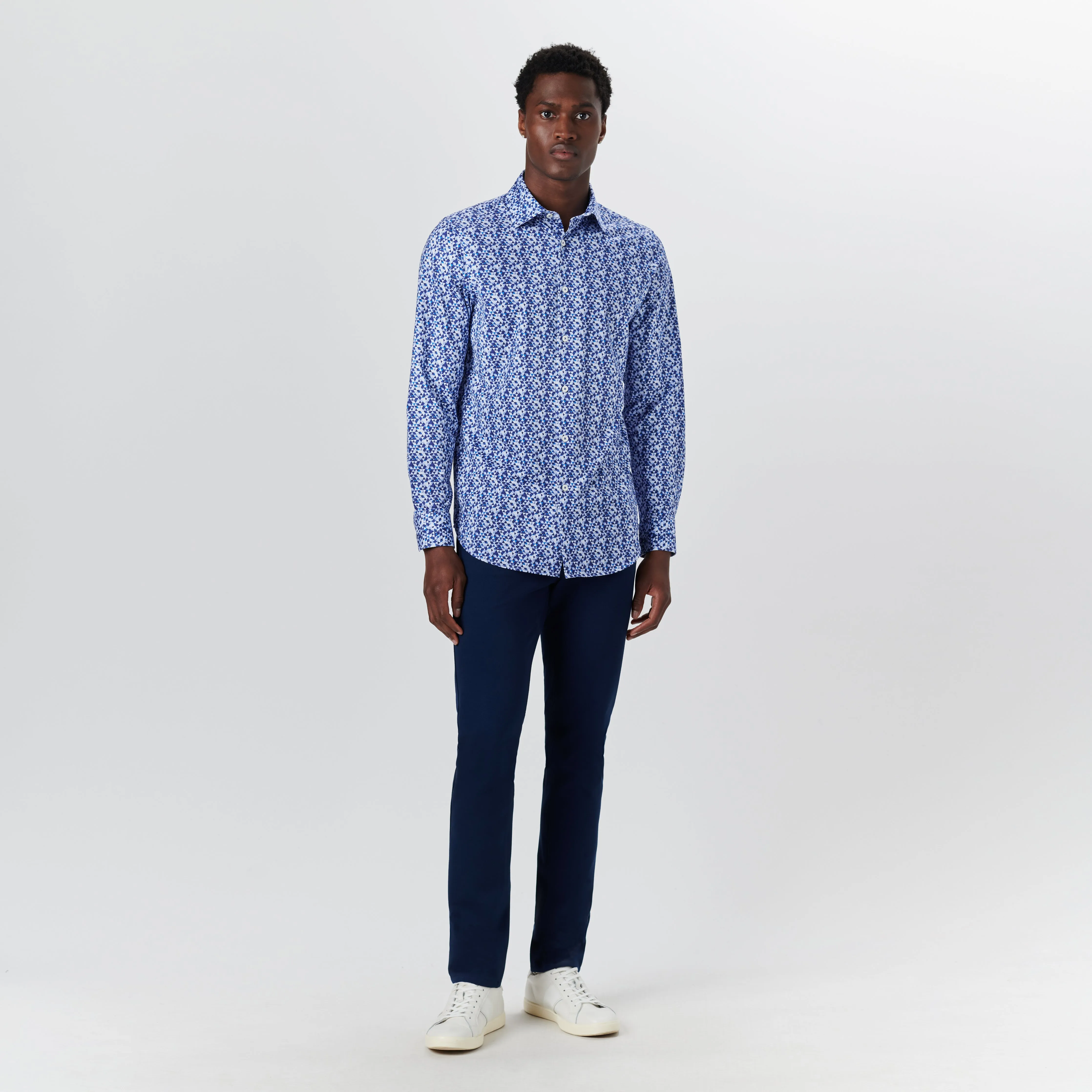 JAMES Geometric Print OoohCotton Shirt