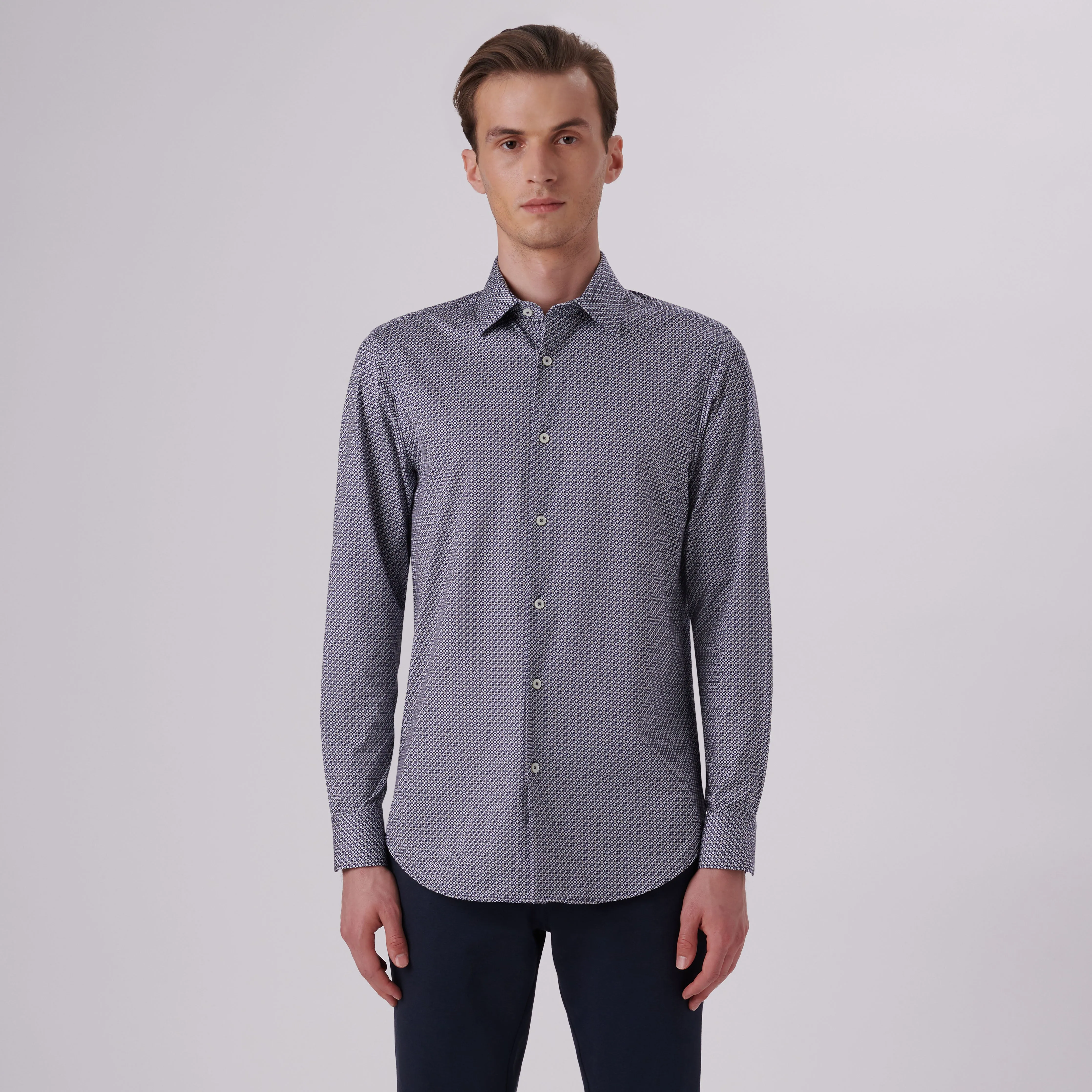 James Geometric Print OoohCotton Shirt
