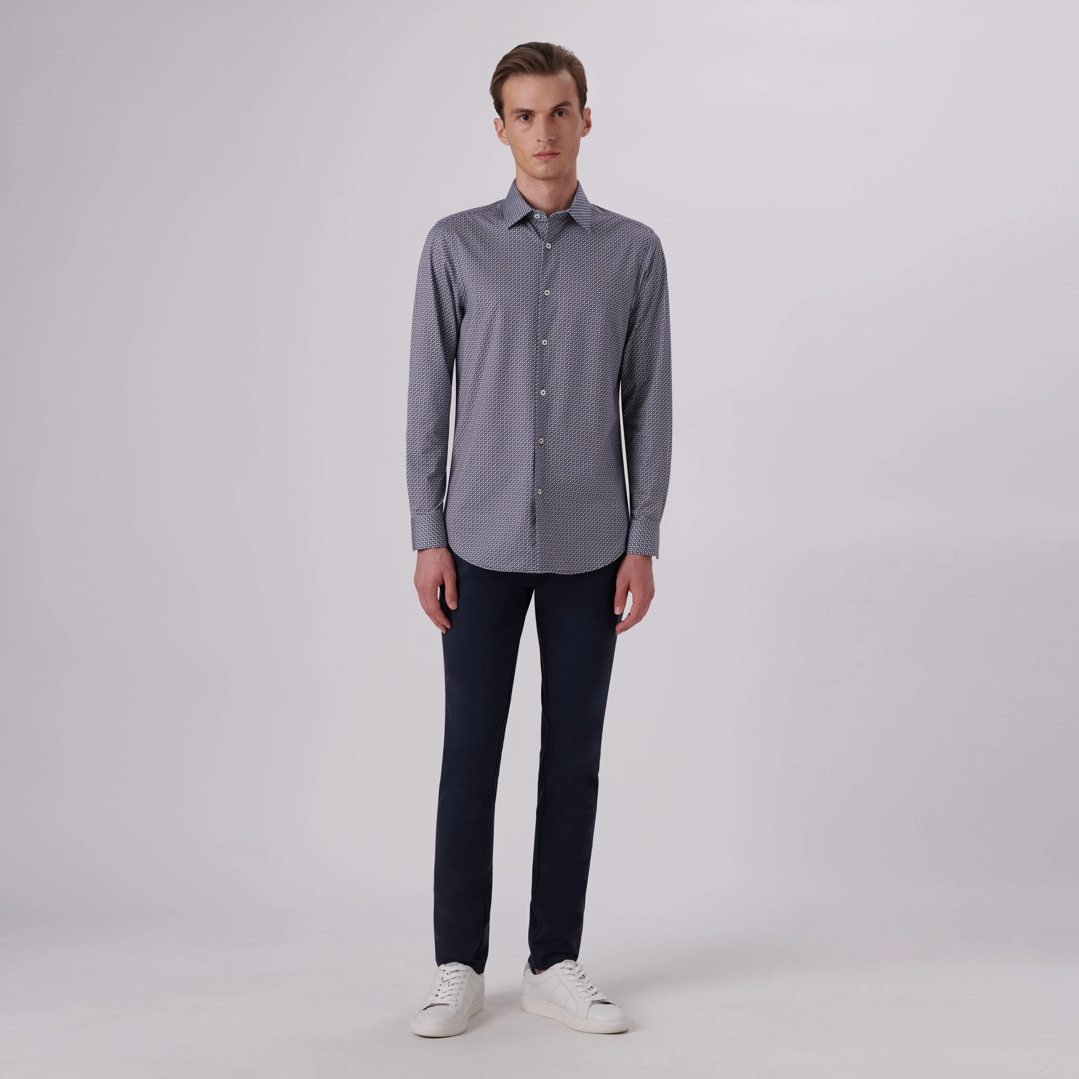 James Geometric Print OoohCotton Shirt