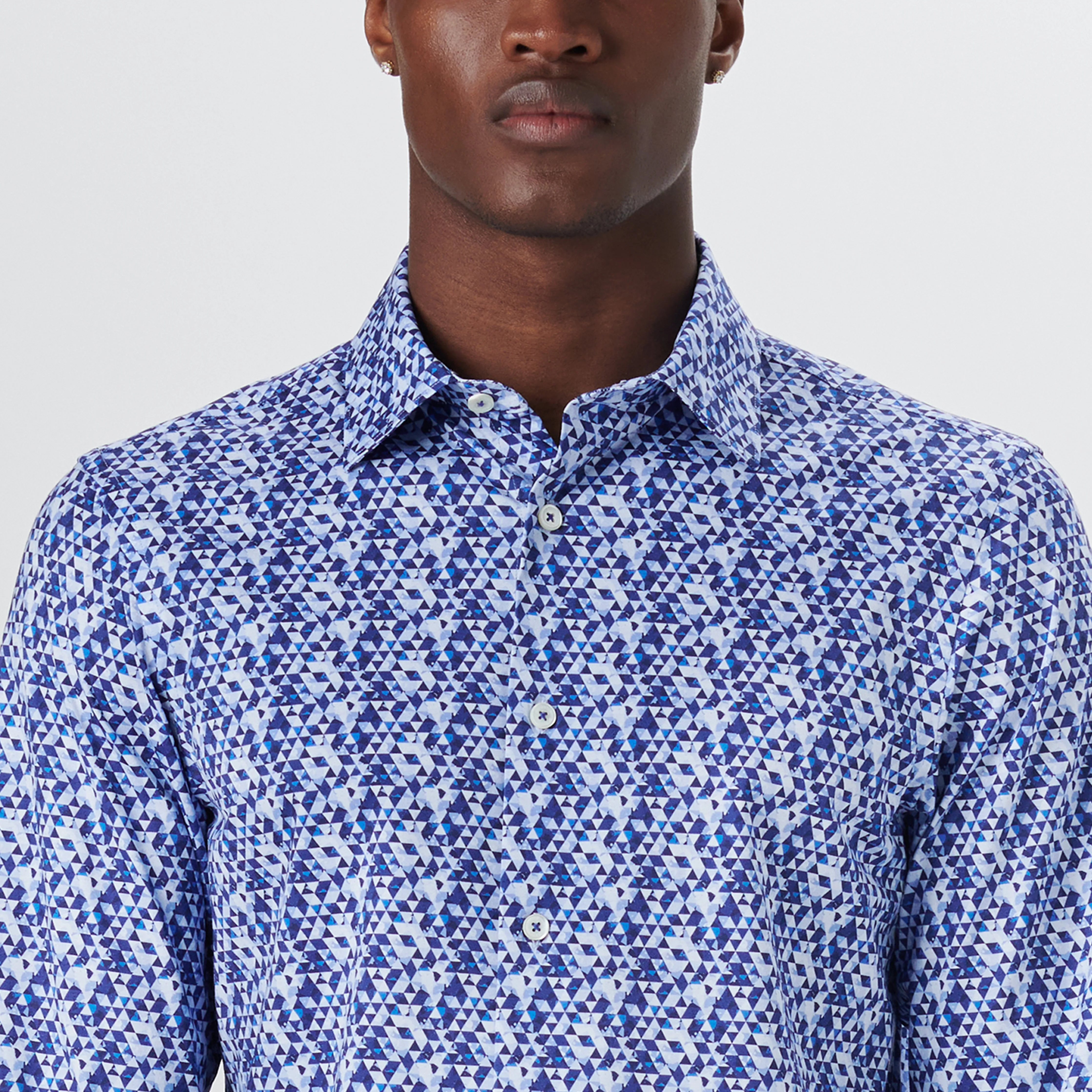 JAMES Geometric Print OoohCotton Shirt