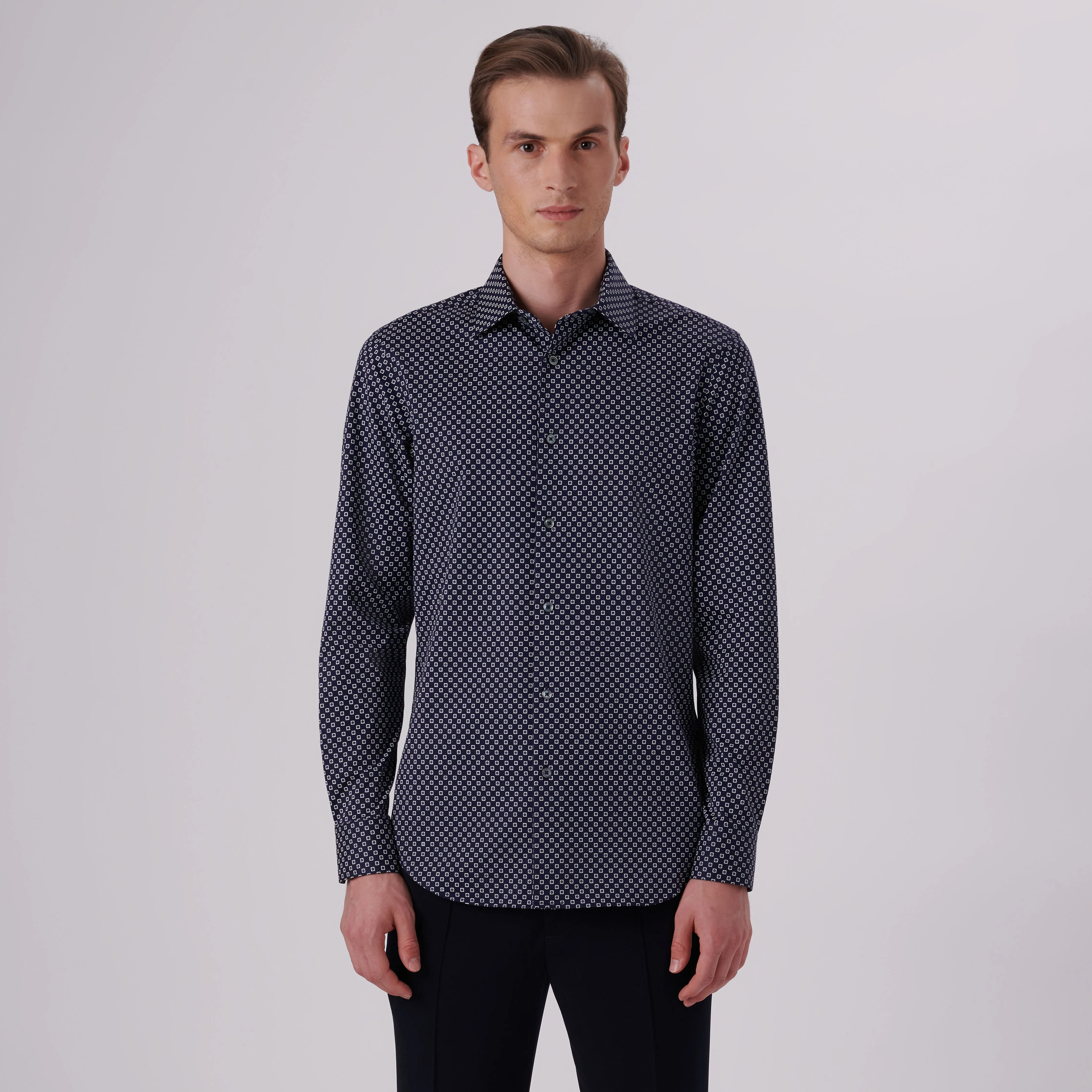 James Geometric Print OoohCotton Shirt