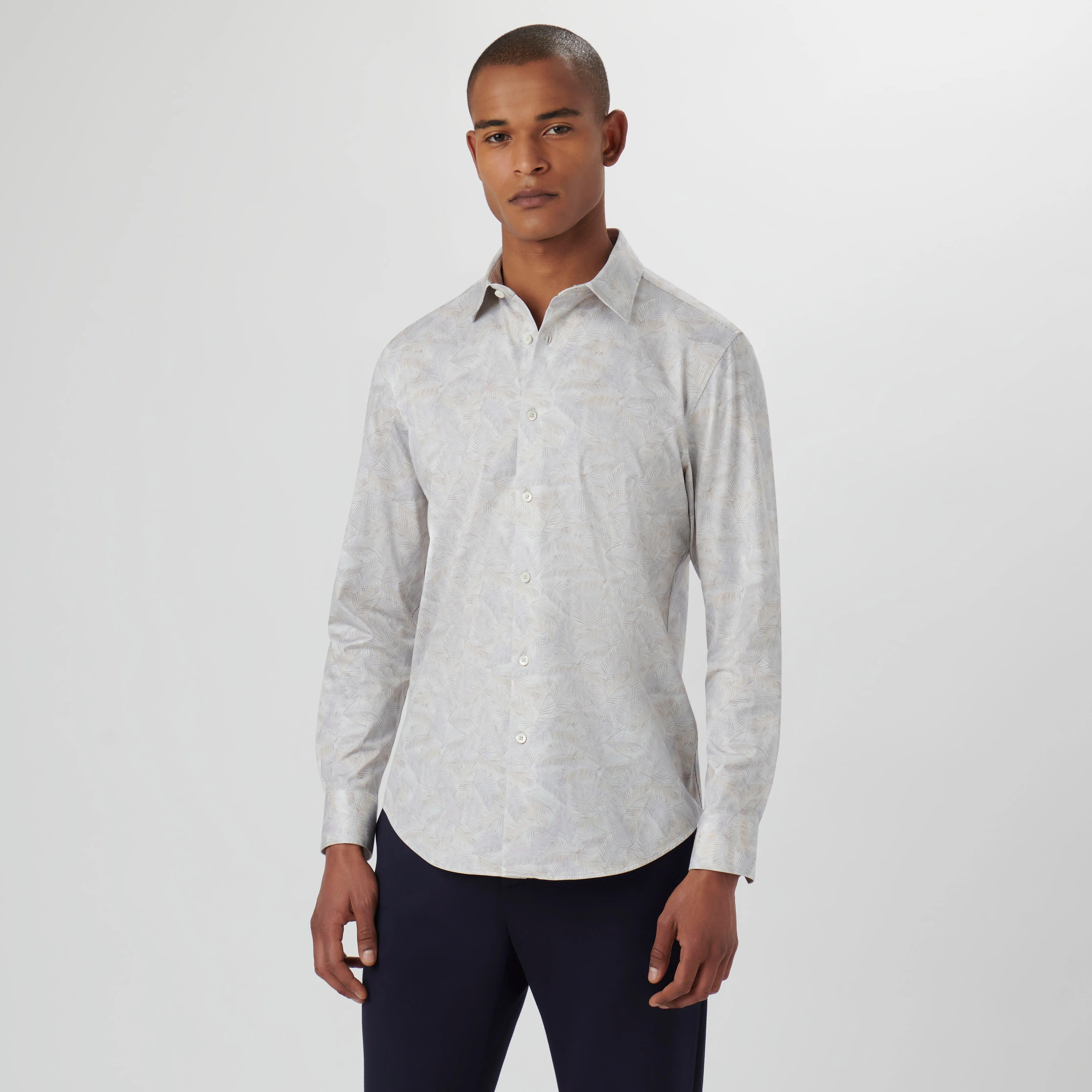 James Leaf Print OoohCotton Shirt