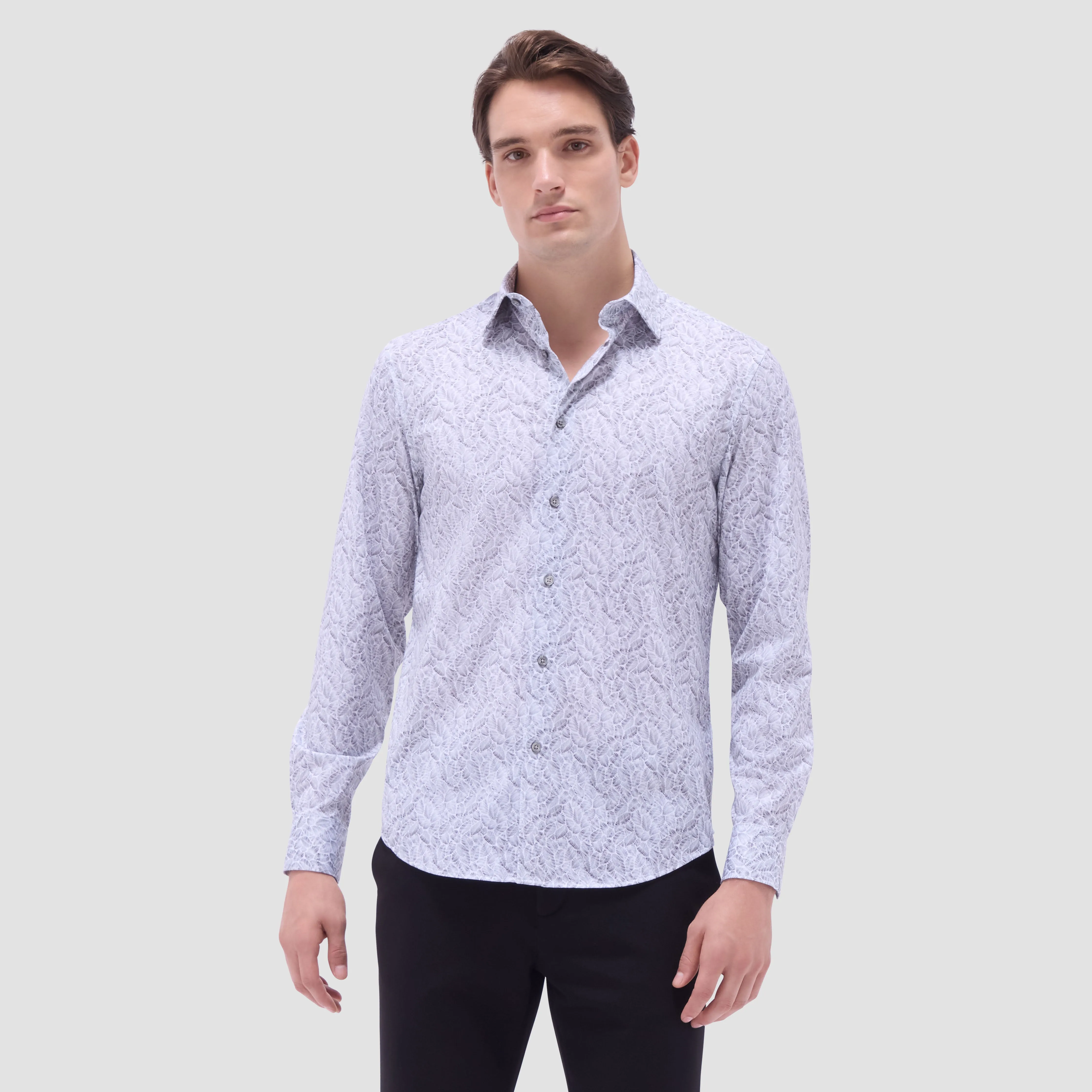 James Leaf Print OoohCotton Shirt
