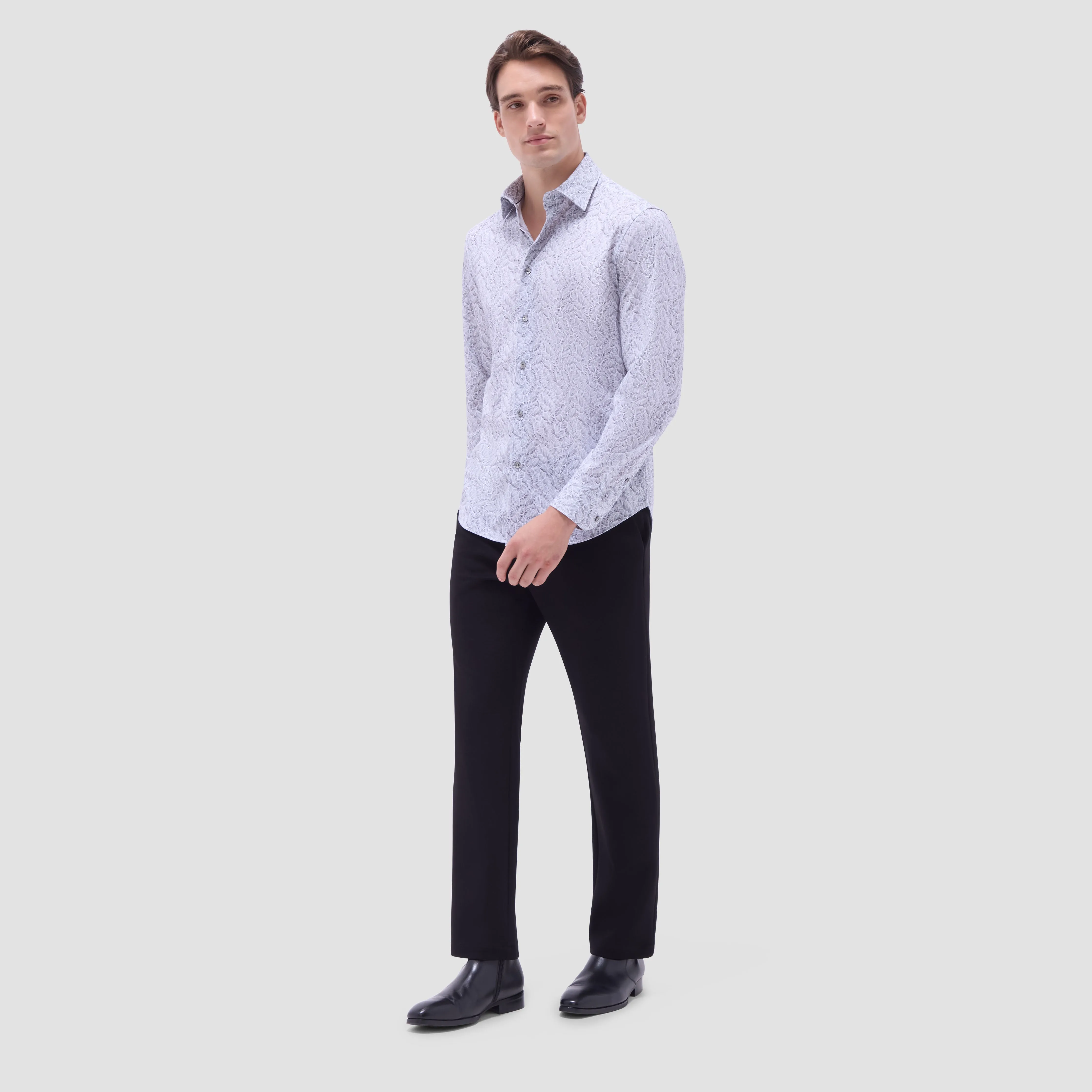 James Leaf Print OoohCotton Shirt