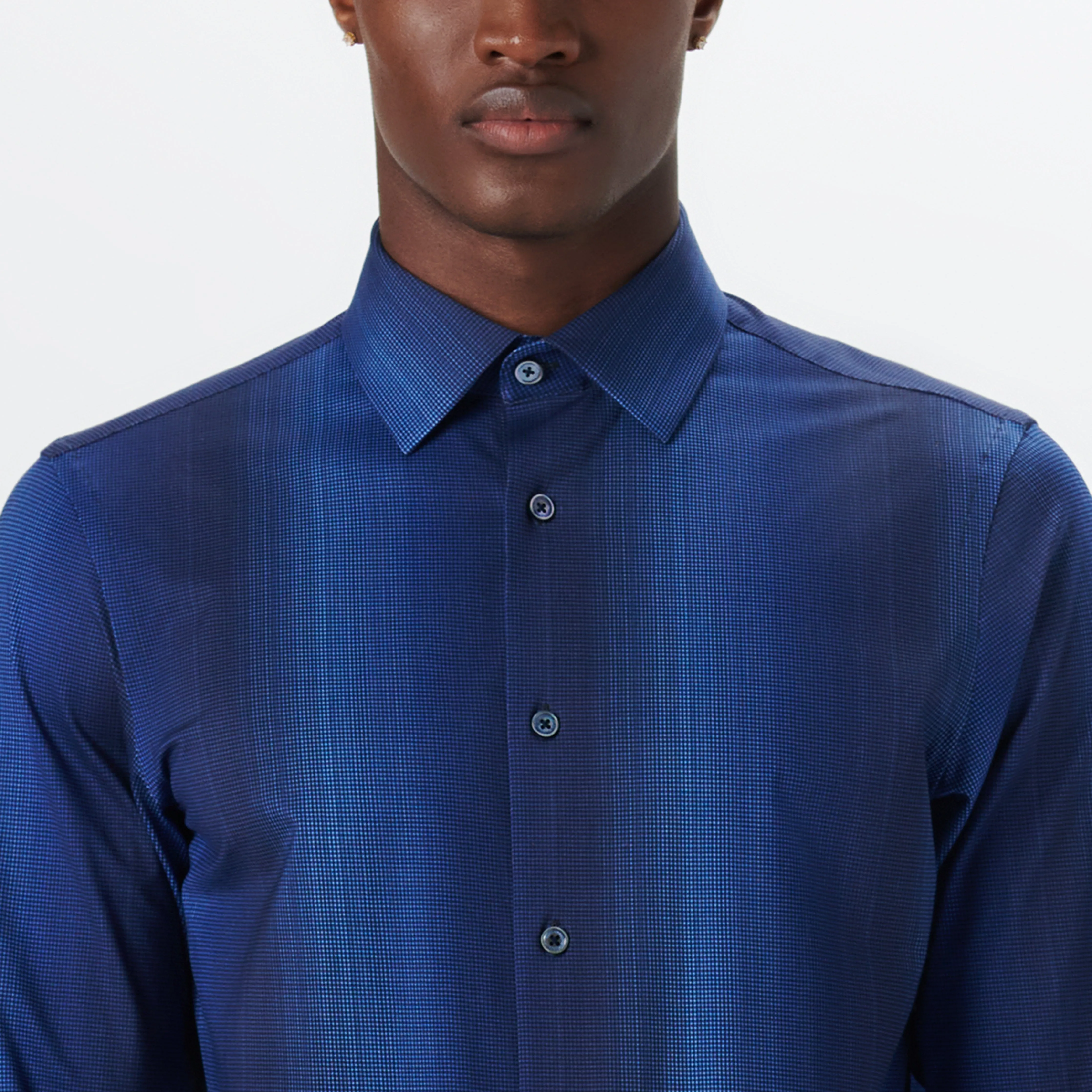 JAMES Pin Check OoohCotton Shirt