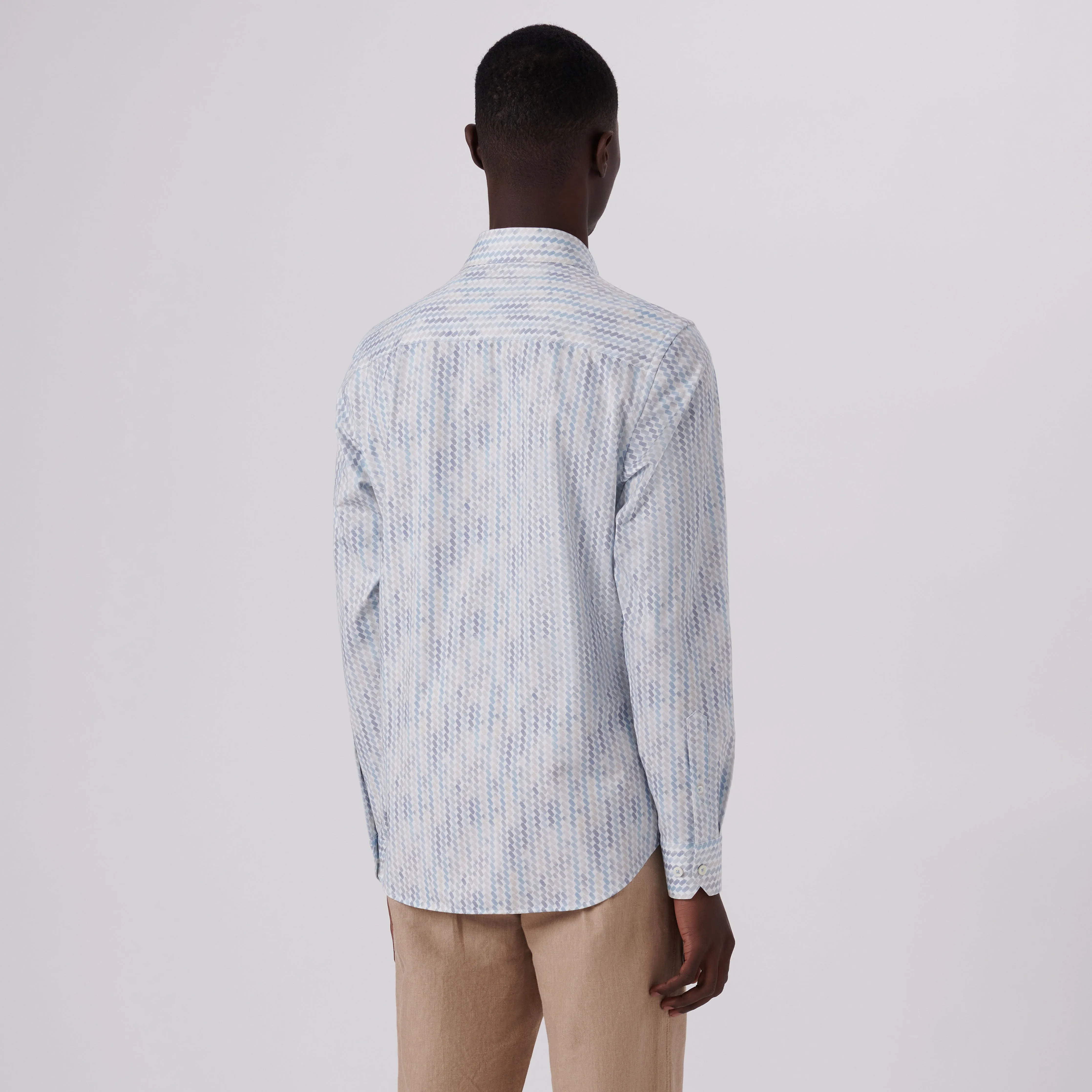 James Ribbon Stripe Print OoohCotton Shirt