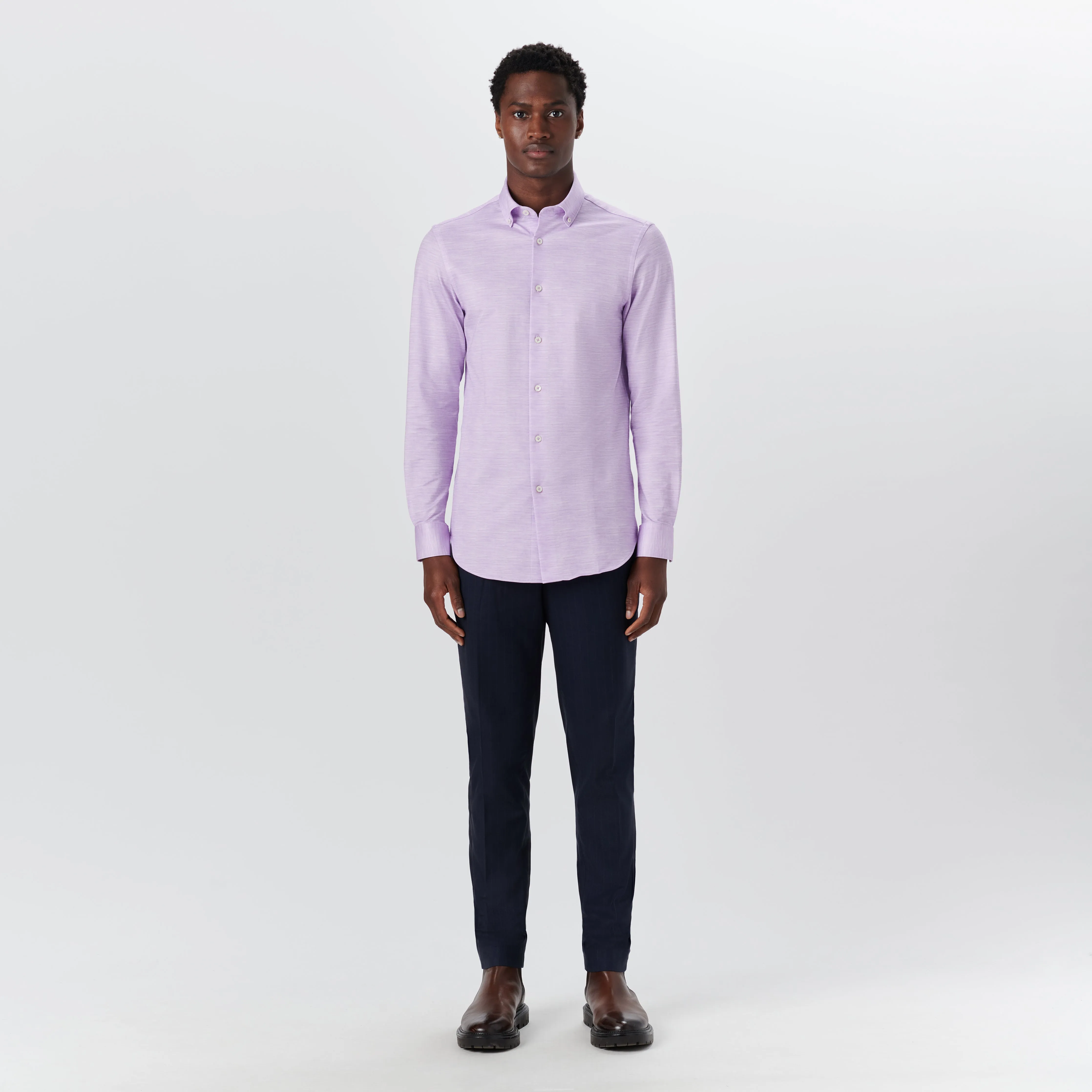 JAMES Striated OoohCotton Twill Shirt