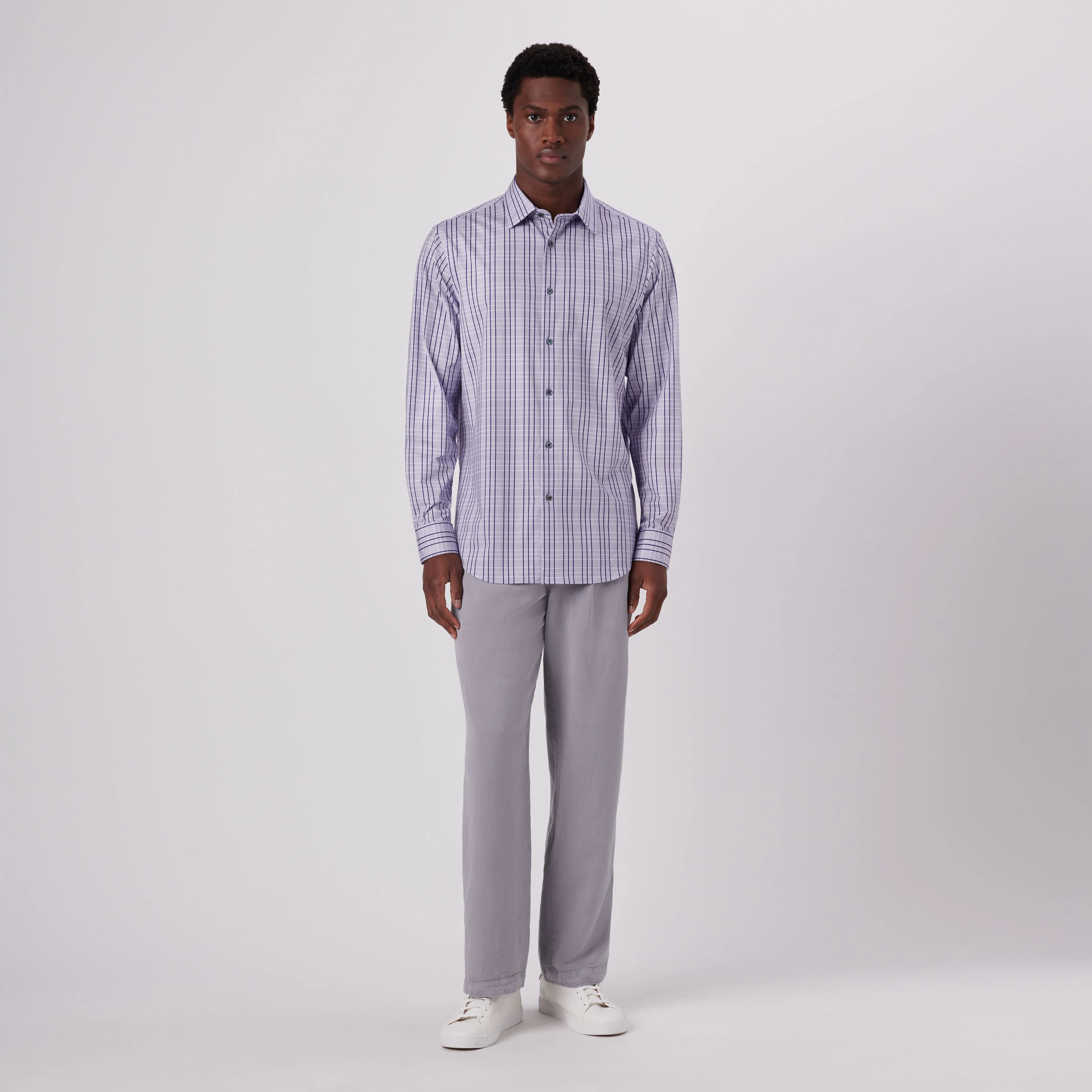 James Tattersall Check Print OoohCotton Shirt