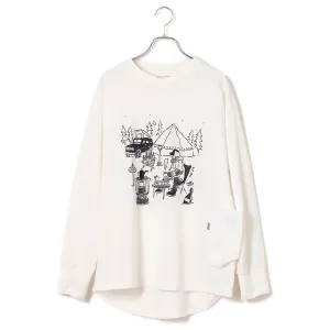 JRD by JARLD | ジェイアールディー バイ ジャールド　ドロップショルダーロンT JRD x Hitohisa Isogai コラボT＜SOLO CAMPER＞ QUICK DRY SOLO CAMPER T-SHIRTS