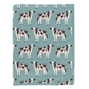 Kickee Pants Swaddling Blanket- Jade Cows
